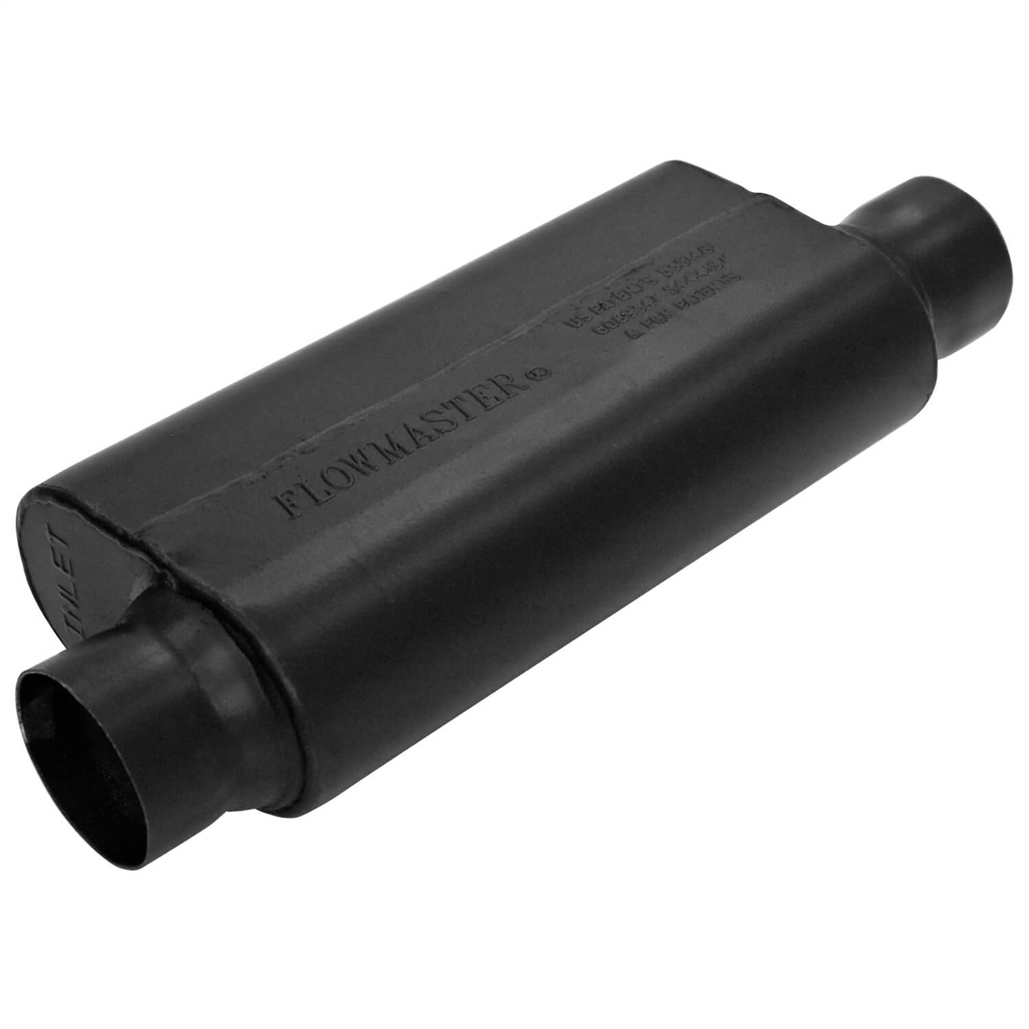 AM Resonator O O Same Side 2.50 IN OUT 3.00 x 6.00 x 11.75 Use With Flowmaster Muffler For Additional Sound Control: 409S Stainless Steel SKU F1315150S