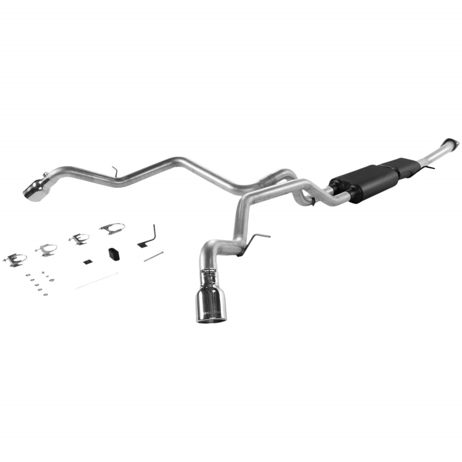 AM Cat back System Dual Side Exit American Thunder Moderate Sound SKU F1317342