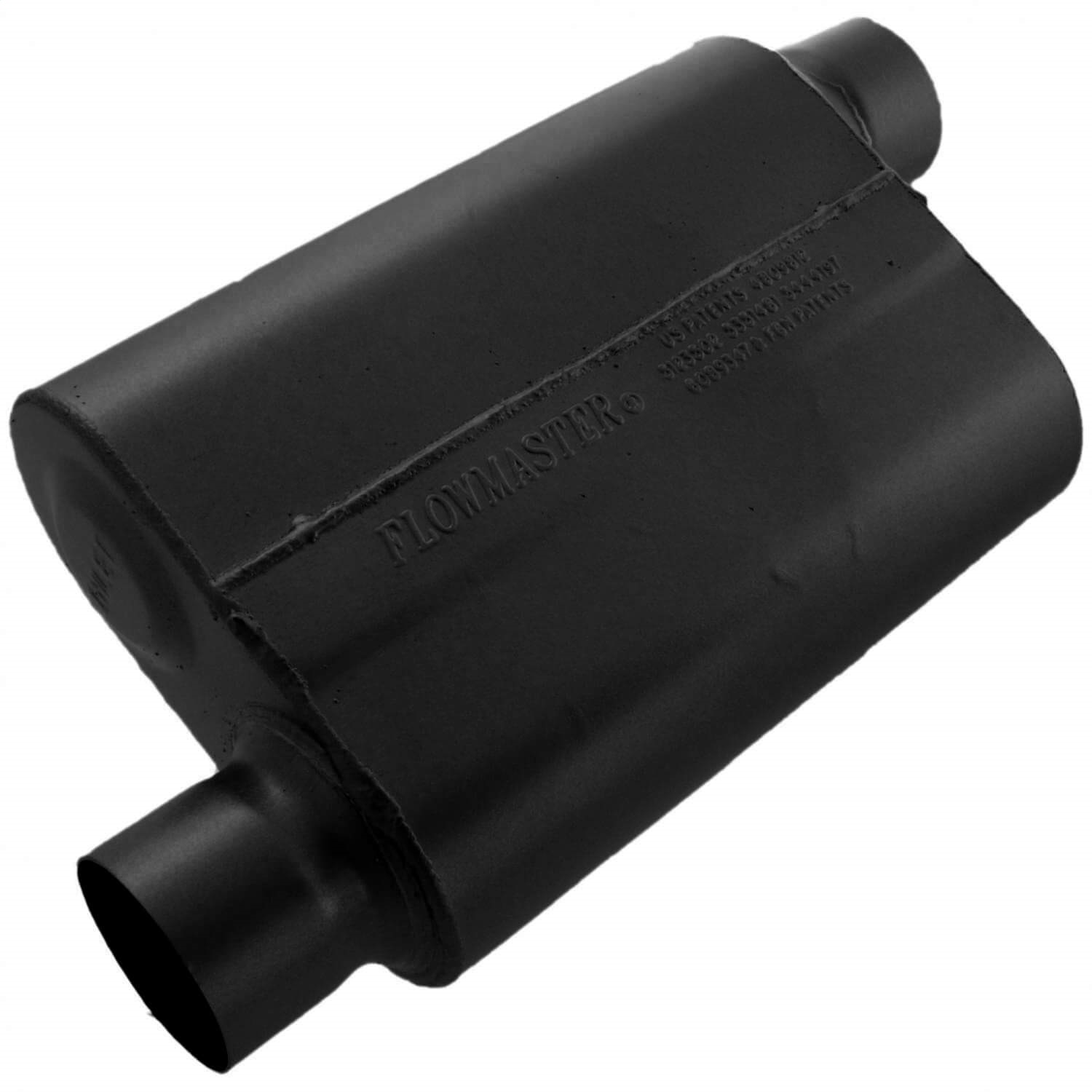 AM 40 Series Muffler 3.00 Offset In 3.00 Offset Out Aggressive Sound SKU F1343043