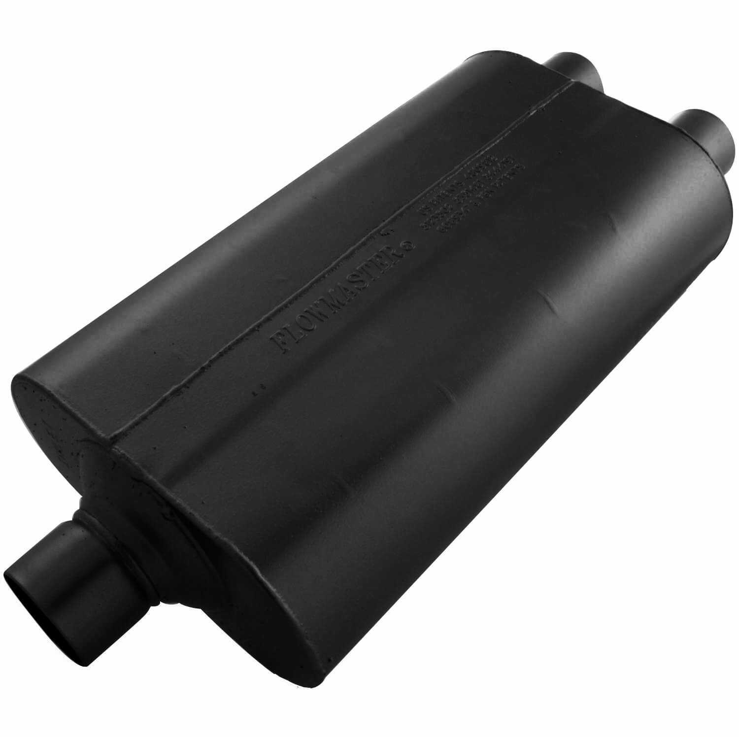 AM Super 50 Muffler 2.50 Center In 2.25 Dual Out Mild Sound SKU F13525552