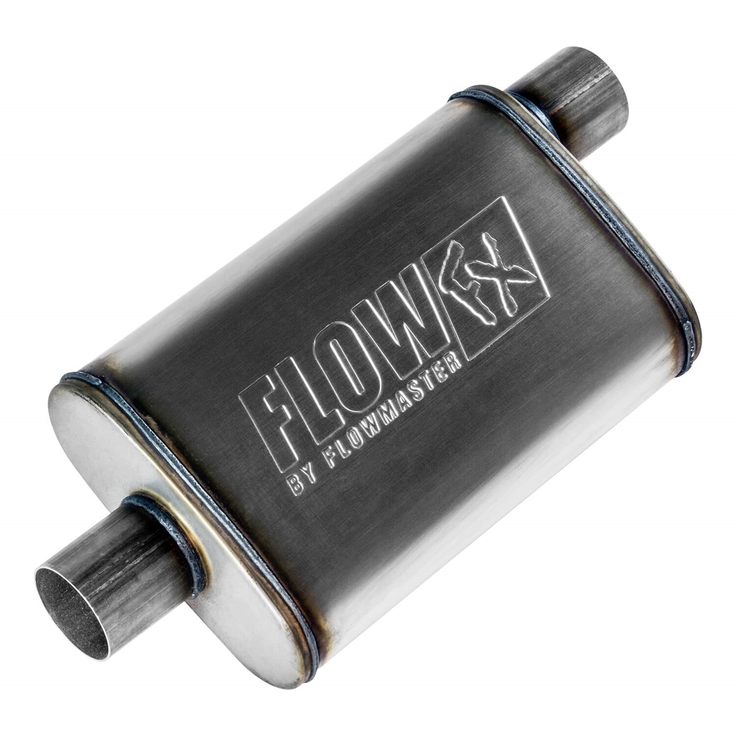 AM FlowFX Muffler 2.50 IN O OUT C : ea Stainless Steel 2 Year Limited SKU F1371226