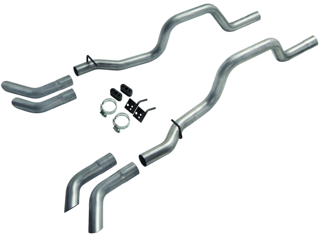 AM 1959-1964 Chev. Impala Bel Air Biscayne Tailpipe Kit only 2.50 Mandrel Bent Tubing Use With Part Number 817413 OEM Exit 16 Gauge 409S Stainless Steel SKU F1381055