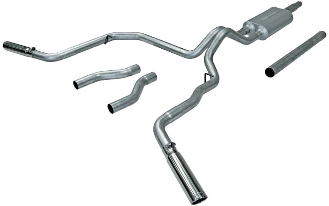 AM Cat back System 409S Dual Rear Side Exit American Thunder Moderate Sound SKU F13817471