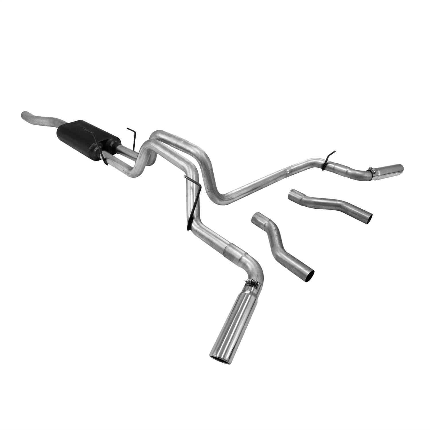 AM Cat back System 409S Dual Rear Side Exit American Thunder Moderate Sound SKU F13817507