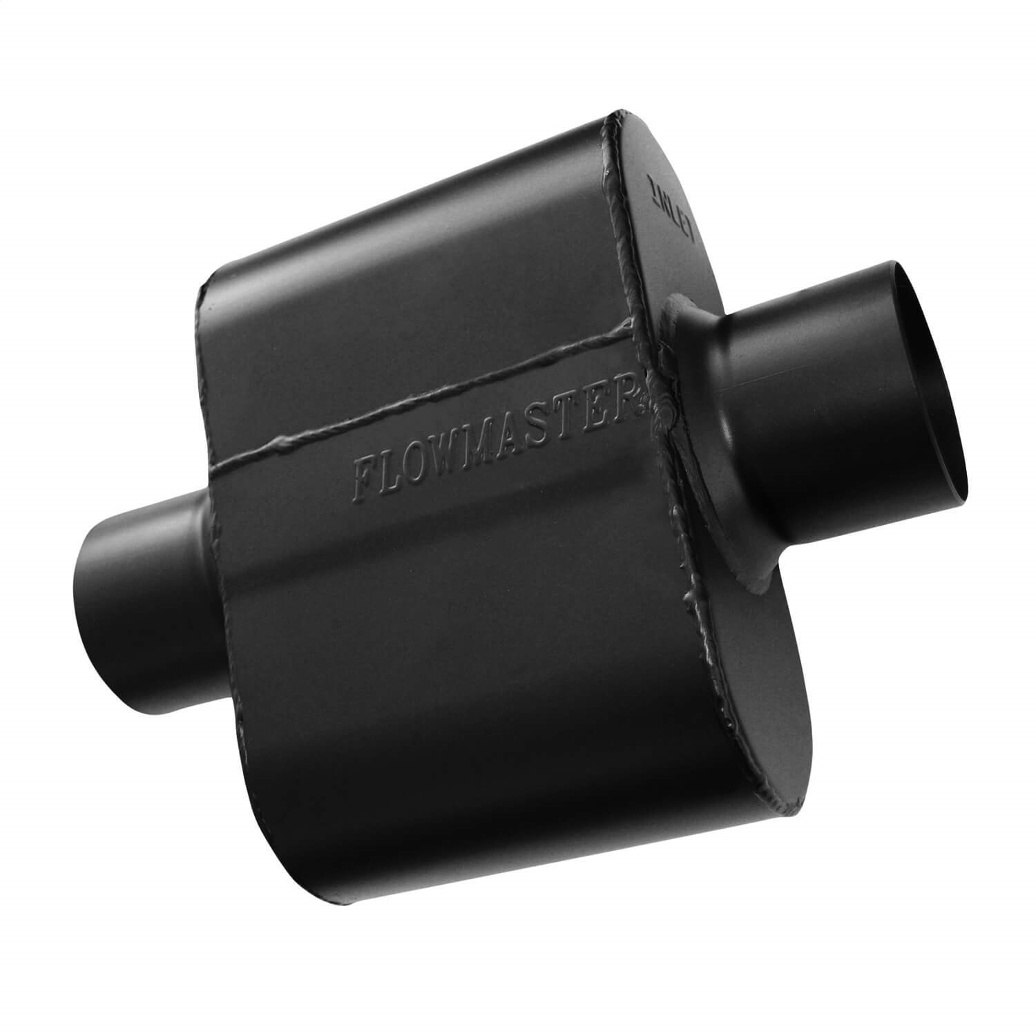 AM Super 10 Muffler 409S 2.50 Center In 2.50 Center Out Aggressive Sound SKU F13842515