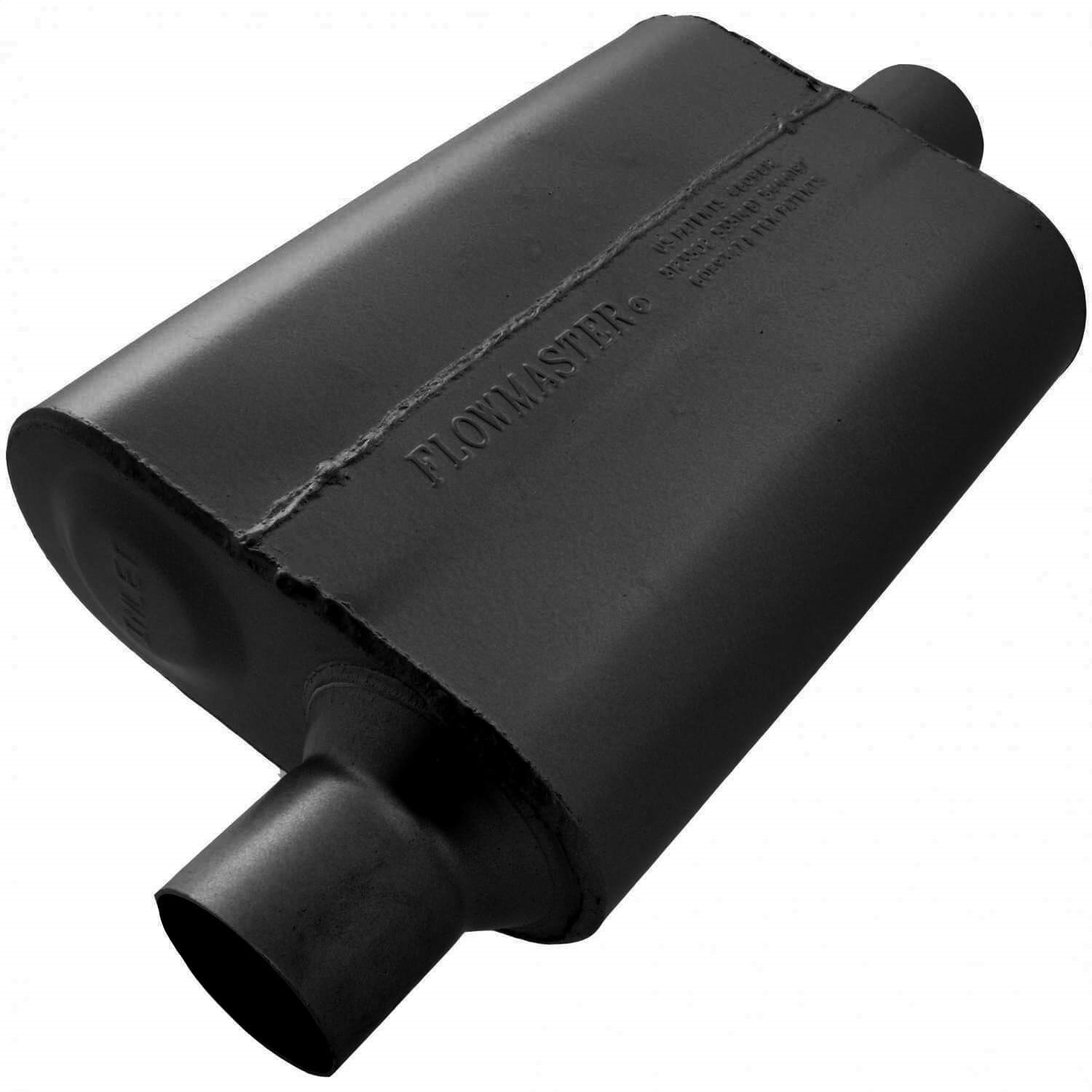 AM 40 Delta Flow Muffler 2.50 Offset In 2.50 Center Out Aggressive Sound SKU F13942541