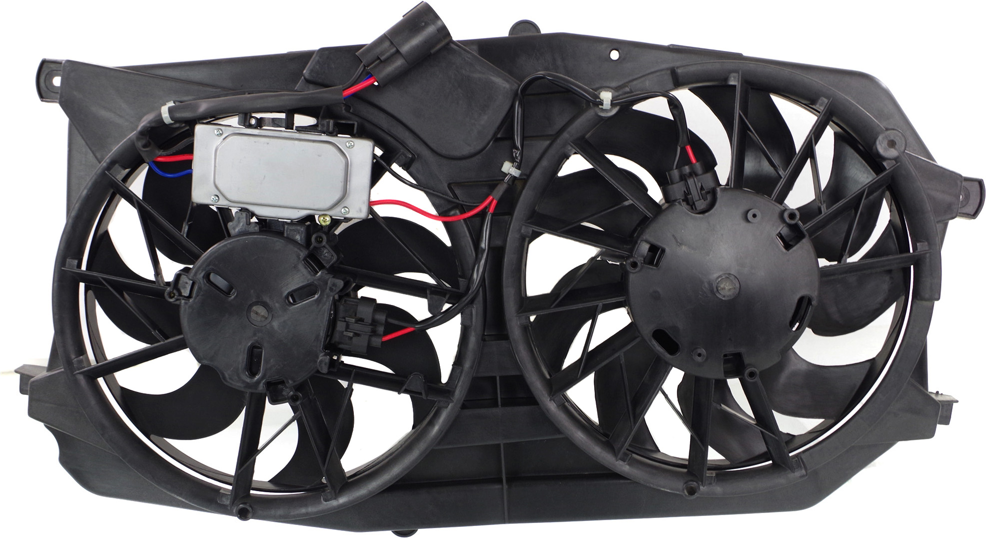 AM FIVE HUNDRED 05-07 RADIATOR A C CONDENSER FAN SHROUD ASSEMBLY w Control module SKU F160940 Partslink FO3115158 OEM 5F9Z8C607BM