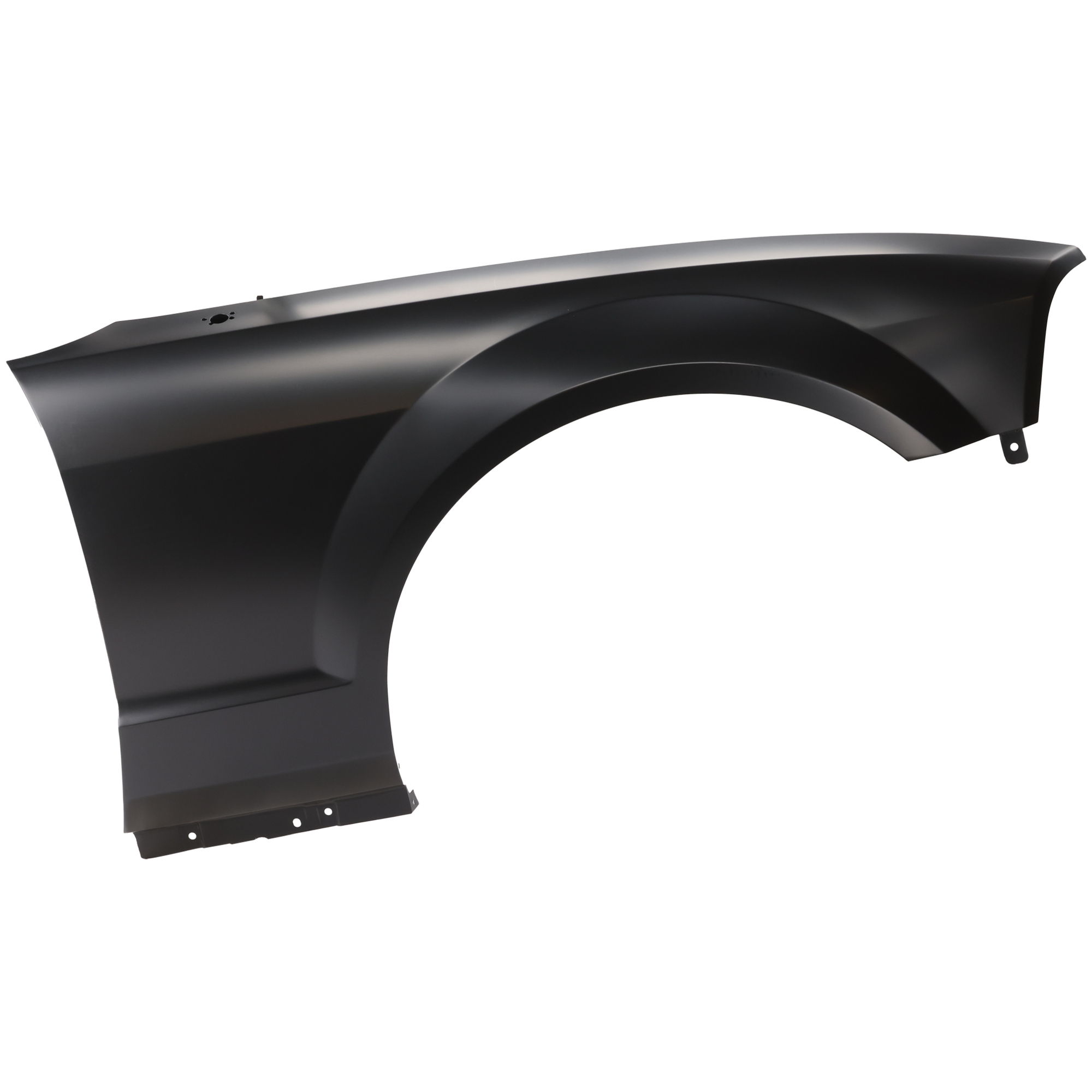 AM MUSTANG 05-09 FRONT FENDER RH Primed w o Wheel Opening Molding Holes w Antenna Hole SKU F220147 Partslink FO1241245 OEM 5R3Z16005AA