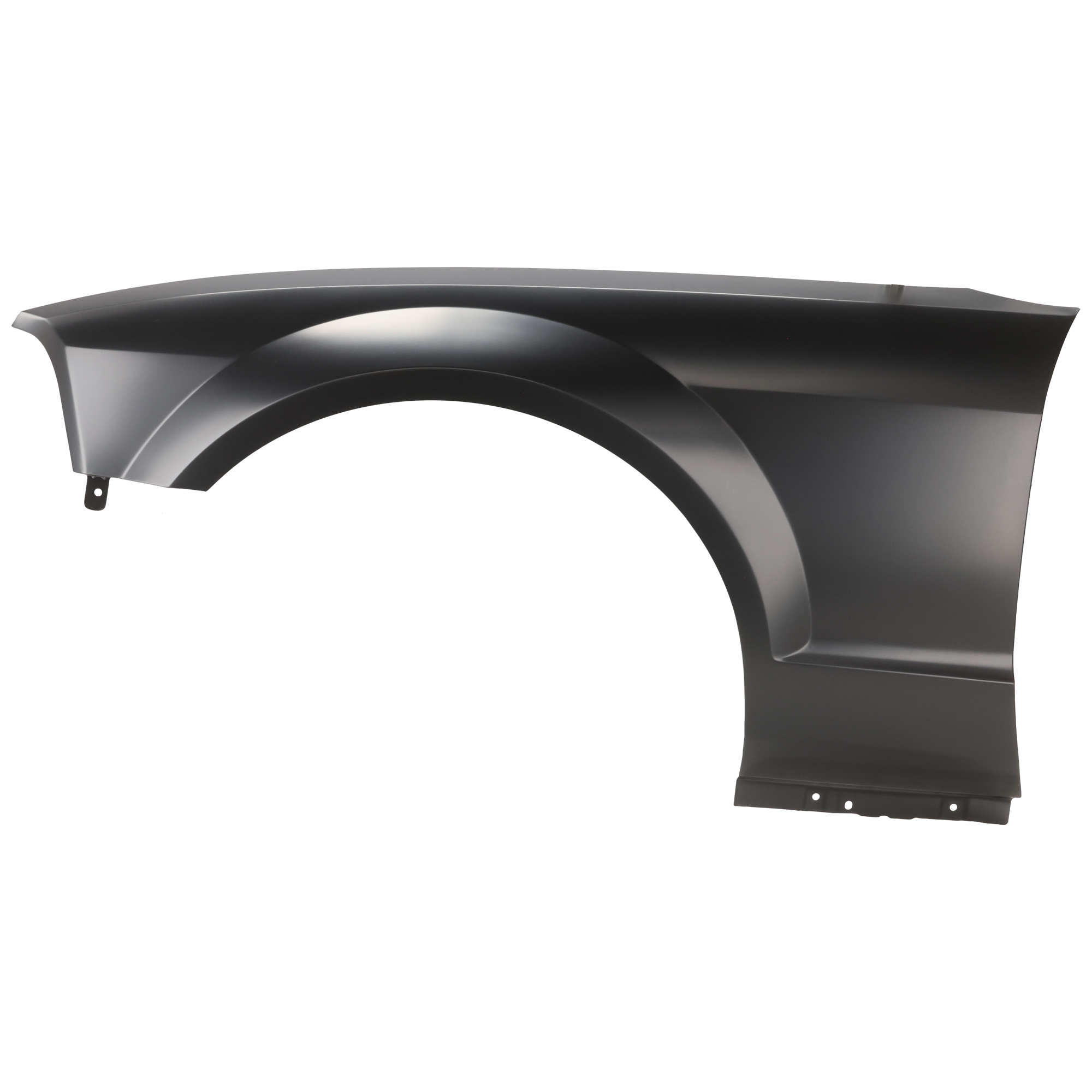 AM MUSTANG 05-09 FRONT FENDER LH Primed w o Wheel Opening Molding Holes SKU F220148 Partslink FO1240245 OEM 5R3Z16006AA
