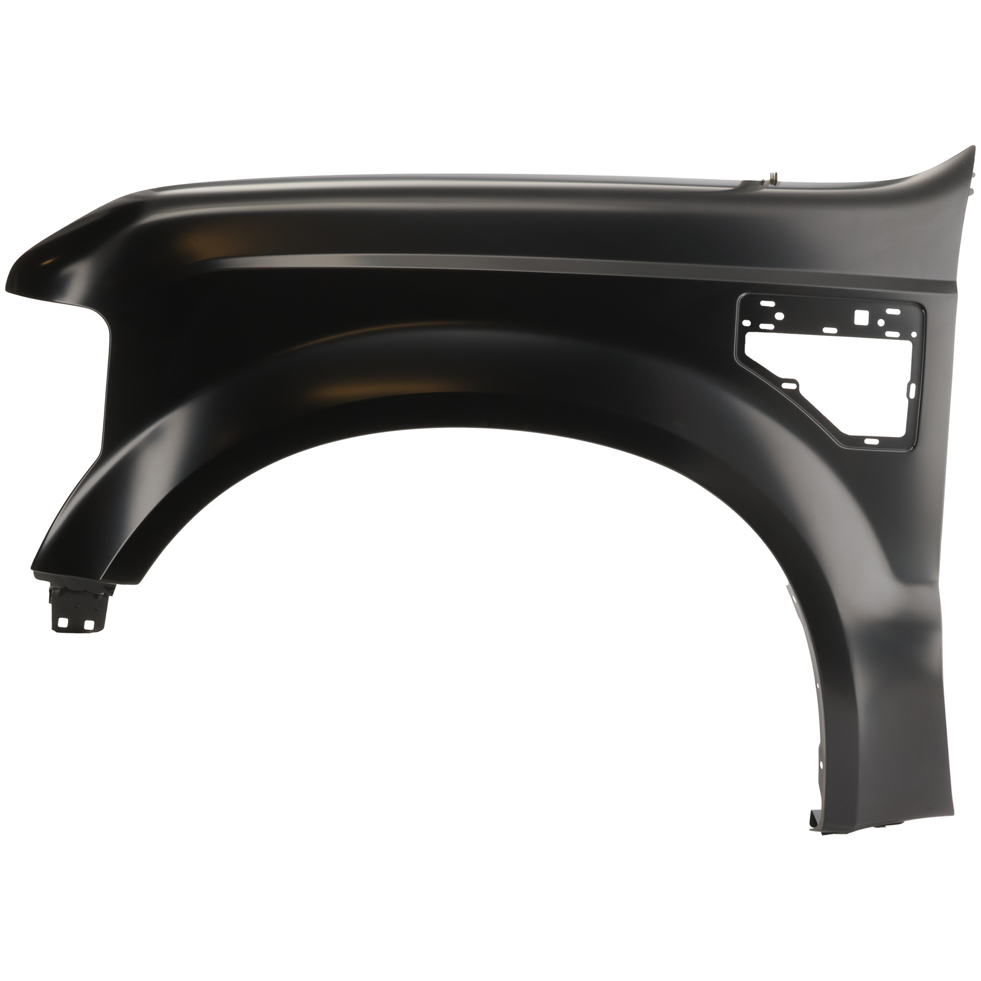 AM F 250 F 350 SUPER DUTY 08-10 FRONT FENDER LH Primed w o Wheel Opening Molding Holes SKU F220174 Partslink FO1240259 OEM 7C3Z16006A