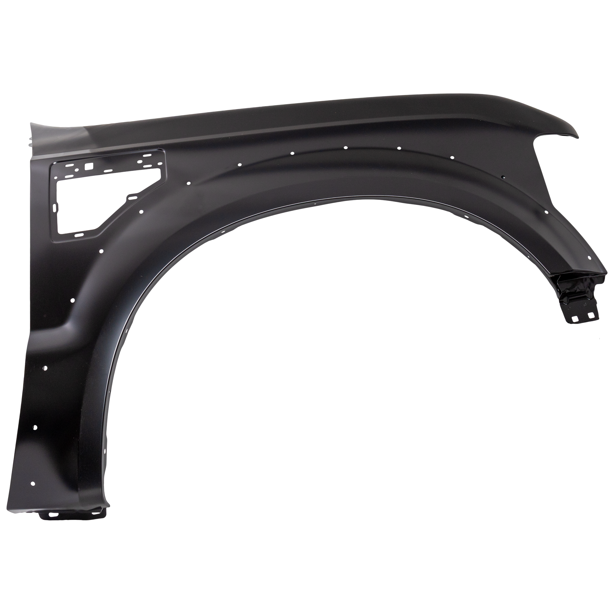 AM F 450 F 550 SUPER DUTY 08-10 FRONT FENDER RH Primed w Wheel Opening Molding Holes SKU F220175 Partslink FO1241260 OEM 7C3Z16005B