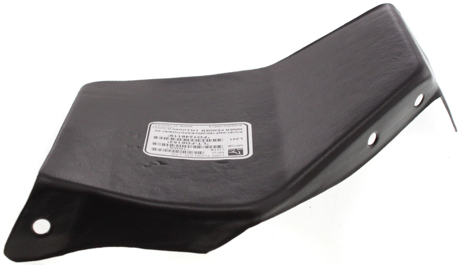 AM F SERIES 97-04 FRONT FENDER LINER LH Front Lower Section SKU F222142 Partslink FO1248119 OEM F75Z16103AA