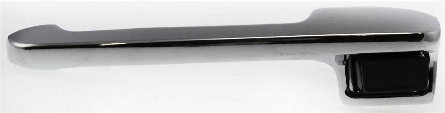 AM F SERIES 80-97 FRONT EXTERIOR DOOR HANDLE LH Chrome SKU F462126 Partslink FO1310104 OEM E7TZ1522405A