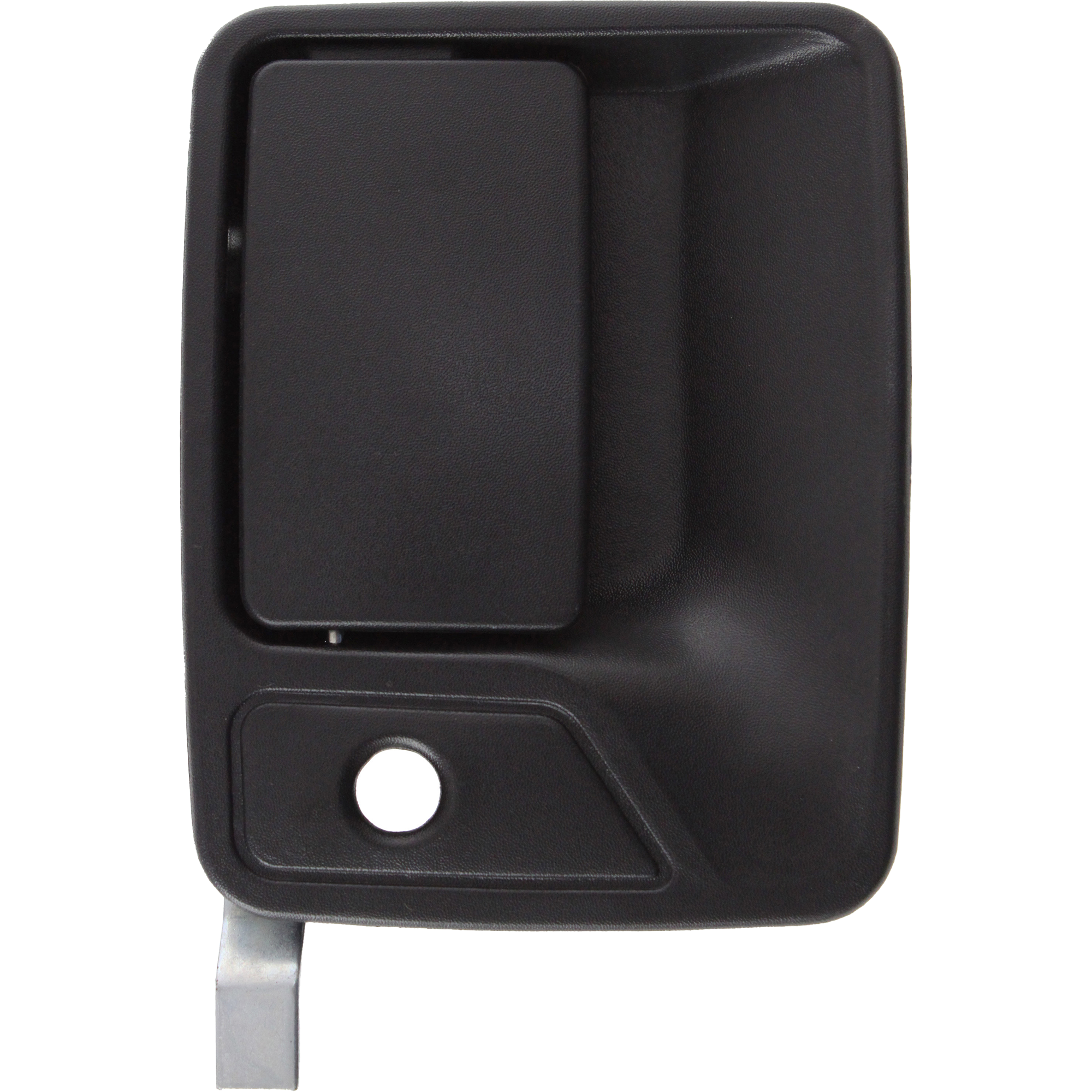 AM F SERIES SUPER DUTY 99-16 EXCURSION 00-05 FRONT EXTERIOR DOOR HANDLE RH Textured Black w Key Hole SKU F462131 Partslink FO1311123 OEM 4C3Z2522404AAA 7C3Z2522404AA