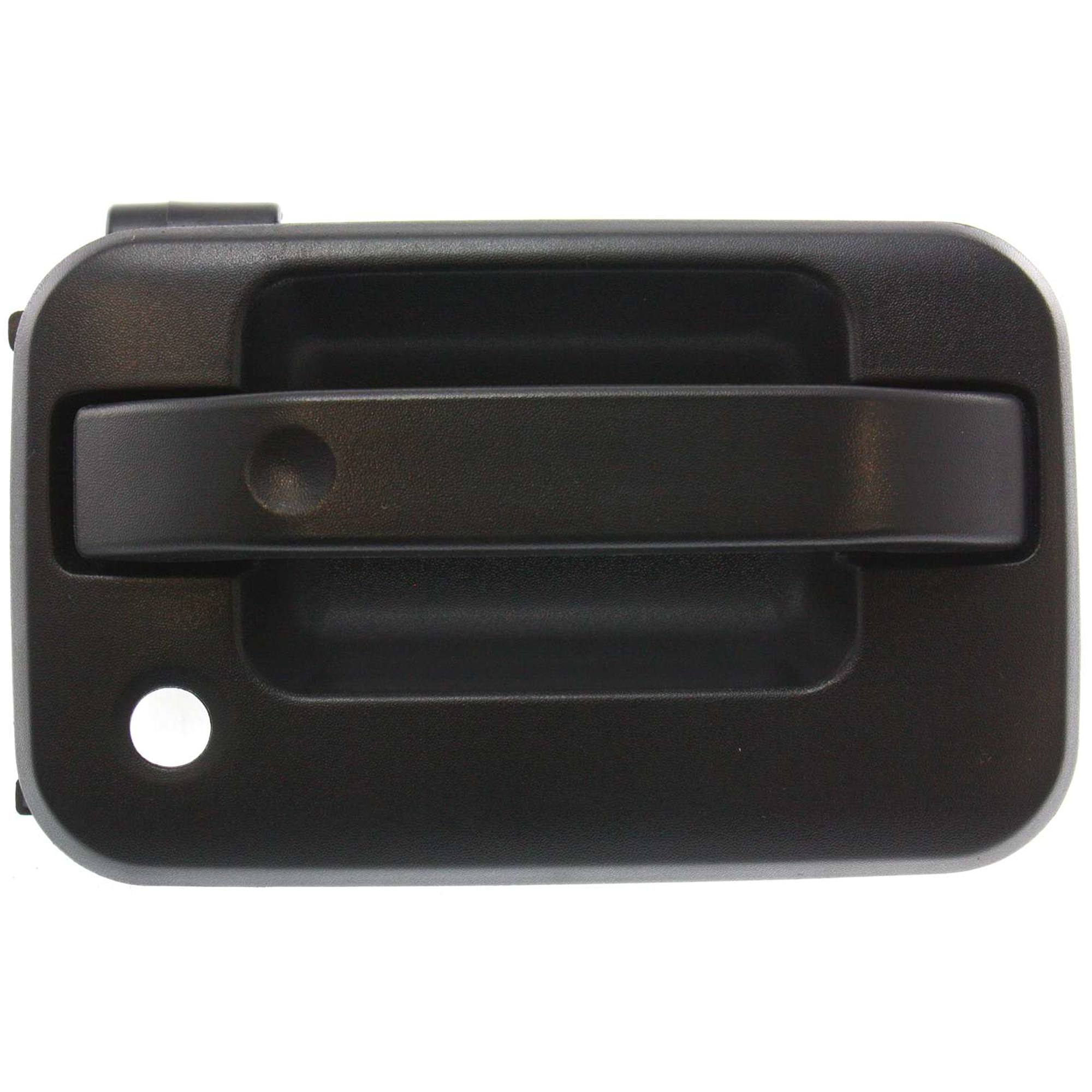 AM F 150-04-14 MARK LT 06-08 FRONT EXTERIOR DOOR HANDLE RH Textured Black w Keyhole w Plastic Connector SKU F462177 Partslink FO1311131 OEM 5L3Z1522404BAA