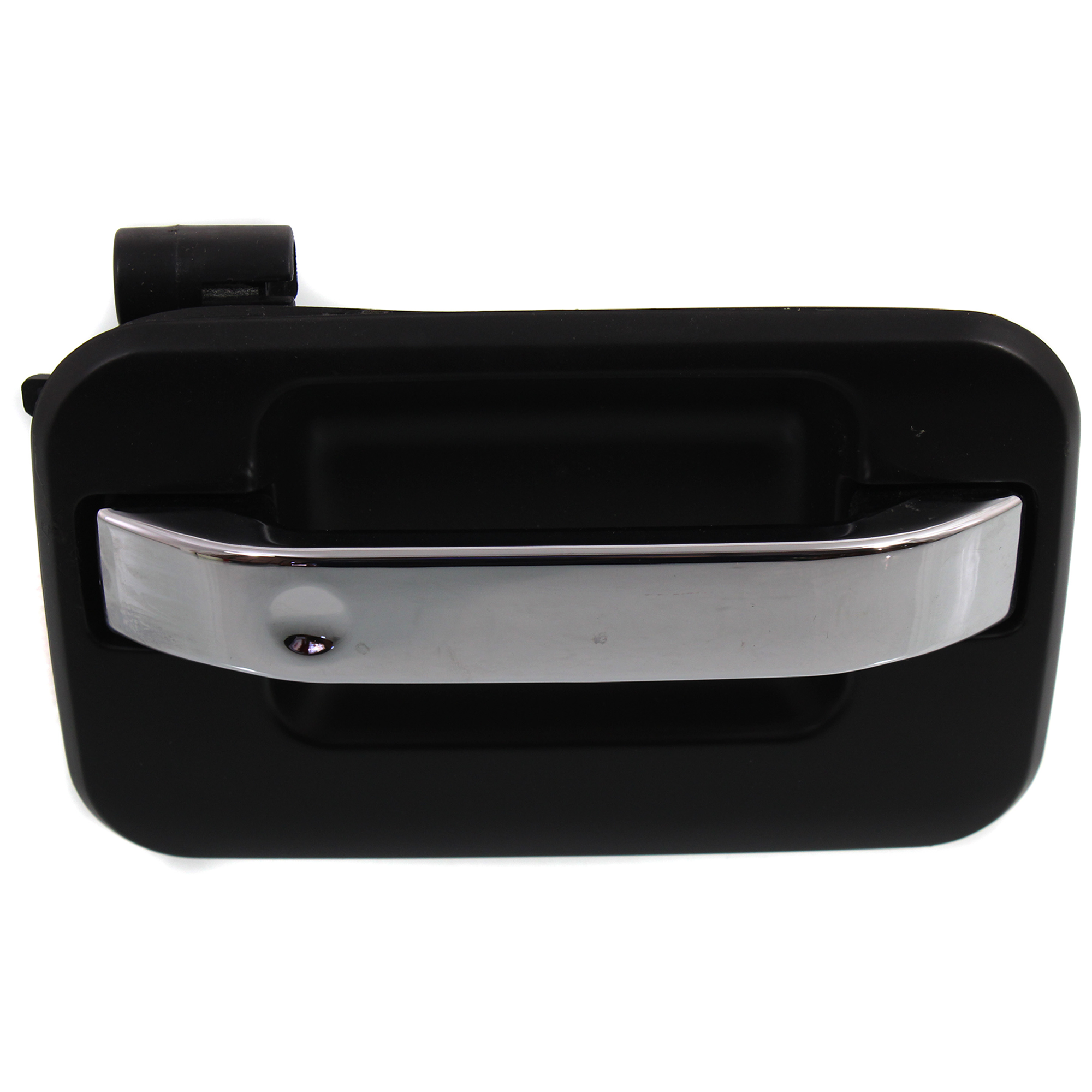 AM F 150-04-14 MARK LT 06-08 REAR EXTERIOR DOOR HANDLE RH Chr Lvr Prmd Blk Hsg SuperCrew w Plastic Connector SKU F491321 OEM 9L3Z1626604DA 9L3Z1626604AB