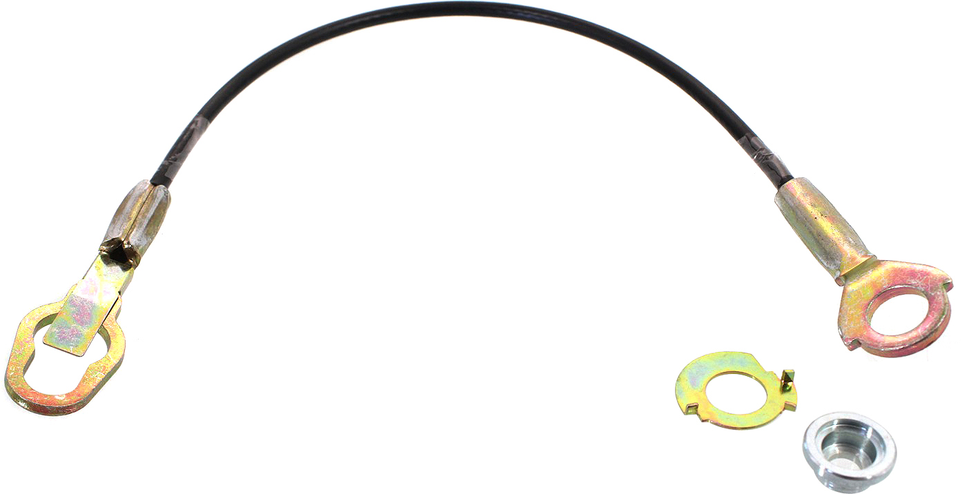 AM F SERIES 87-97 TAILGATE CABLE RH=LH Flareside Styleside SKU F581901 Partslink FO1920103 FO1921103 OEM F7TZ9943052A F7TZ9943053A