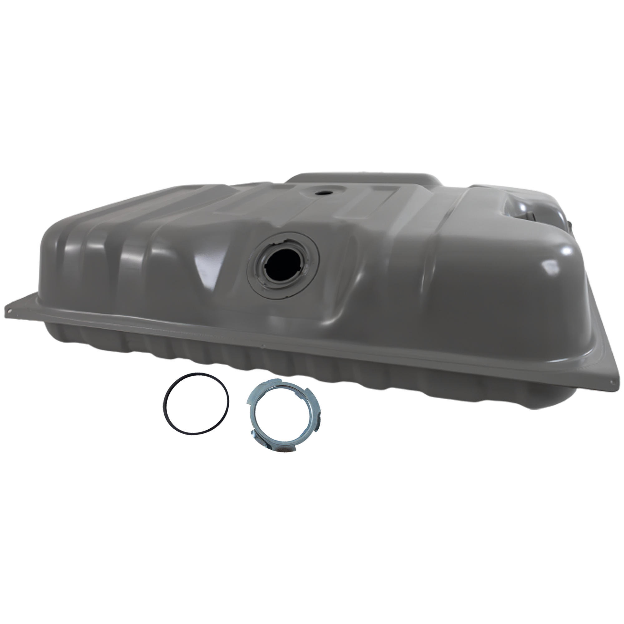 AM F SERIES 80-84 FUEL TANK Mounts Behind Rear Axle 19 Gal. SKU F670111 Partslink FO3900134 OEM E0TZ9002D