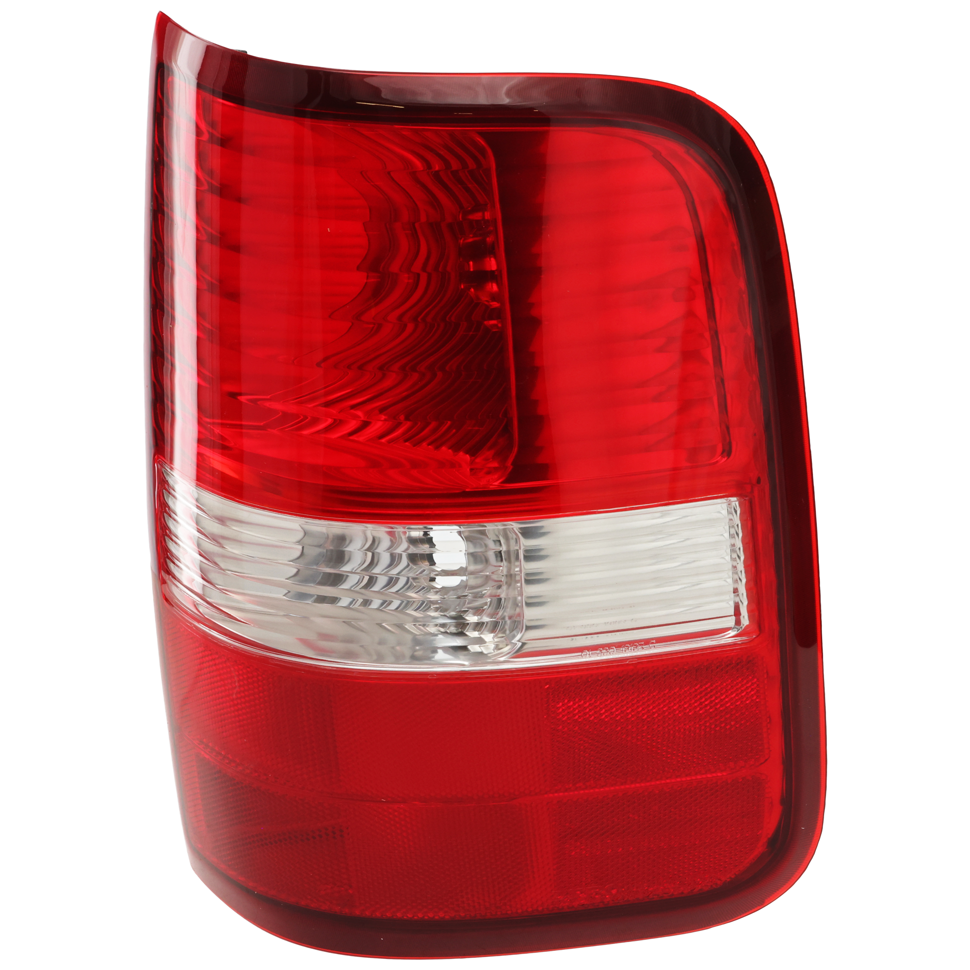 AM F 150-04-06 TAIL LAMP RH Lens and Housing Halogen Red Clear Styleside New Body Style Excludes Harley Davidson Model SKU F730121 Partslink FO2801182 OEM 5L3Z13404CA 6L3Z13404BA