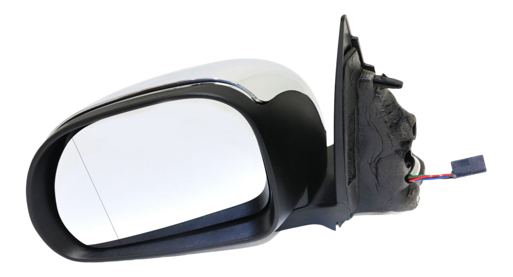 AM FIAT 500L 14-20 MIRROR LH Power Manual Folding Heated Chrome w Temp Sensor No BSD Memory Puddle Light and Signal Light SKU FA04EL Partslink FI1320103 OEM 5RE87JXWAA PFM