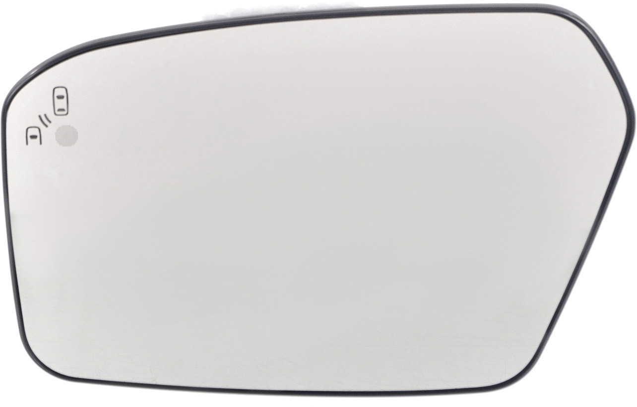 AM FUSION 10-12 MIRROR GLASS LH Heated No Blind Spot Detection and Signal Light w BLIS SKU FD01GL Partslink FO1324227 OEM 9E5Z17K707D