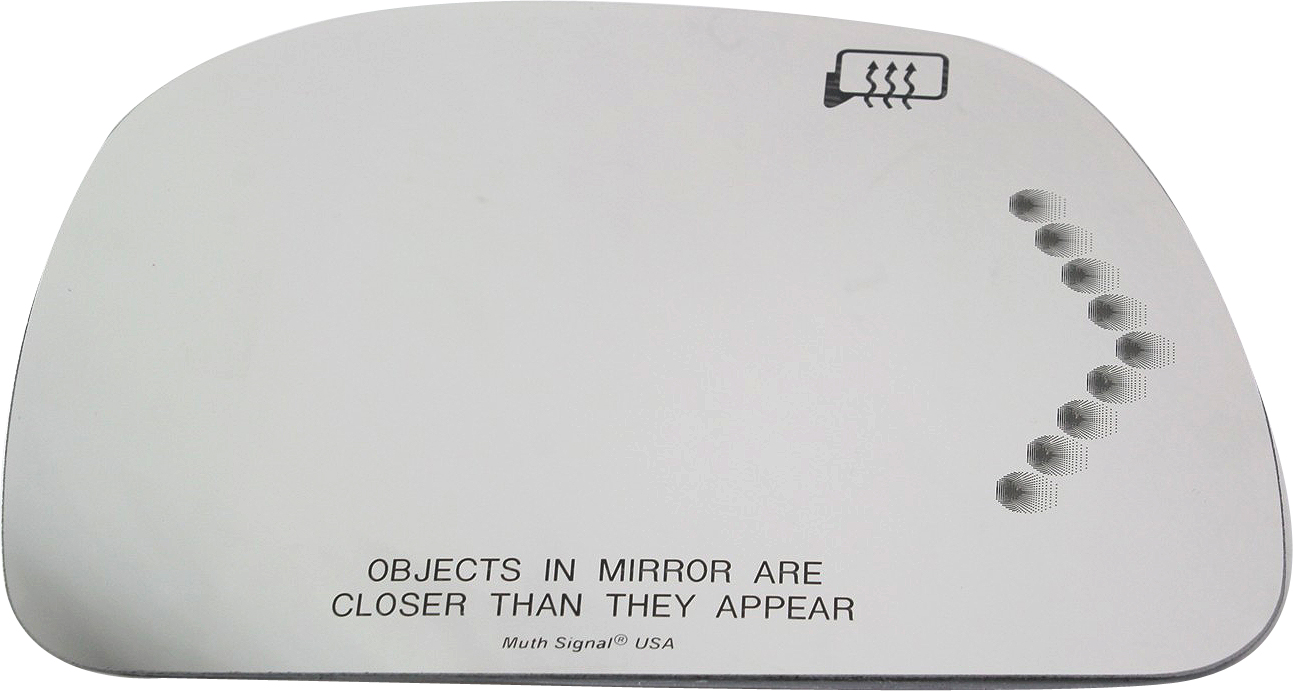 AM EXCURSION 01-05 MIRROR GLASS RH Non Towing Heated w Signal Light w o Backing Plate and Blind Spot Detection SKU FD01GR S