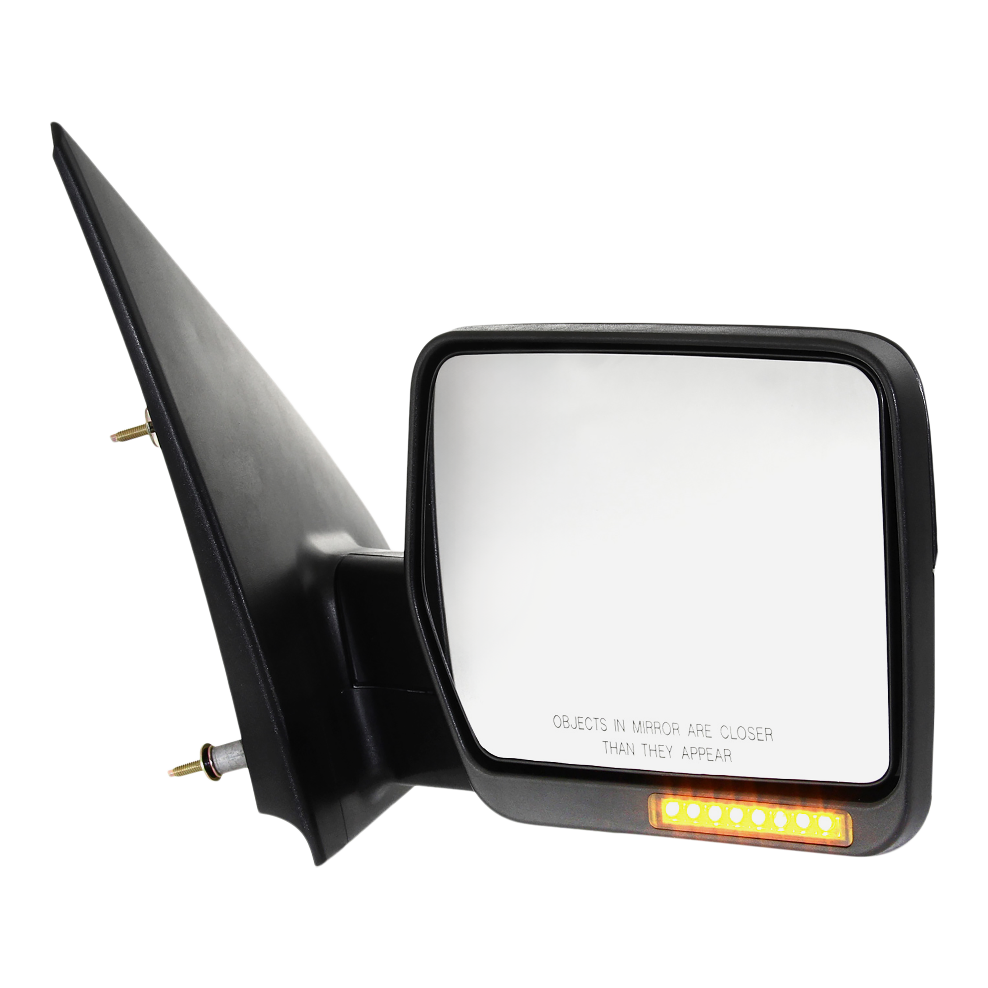 AM F 150-04-06 MIRROR RH Non Towing Power Manual Folding Heated Textured w In housing Signal Light No Auto dimming BSD and Memory SKU FD108ER S Partslink FO1321242 OEM 6L3Z17682CA