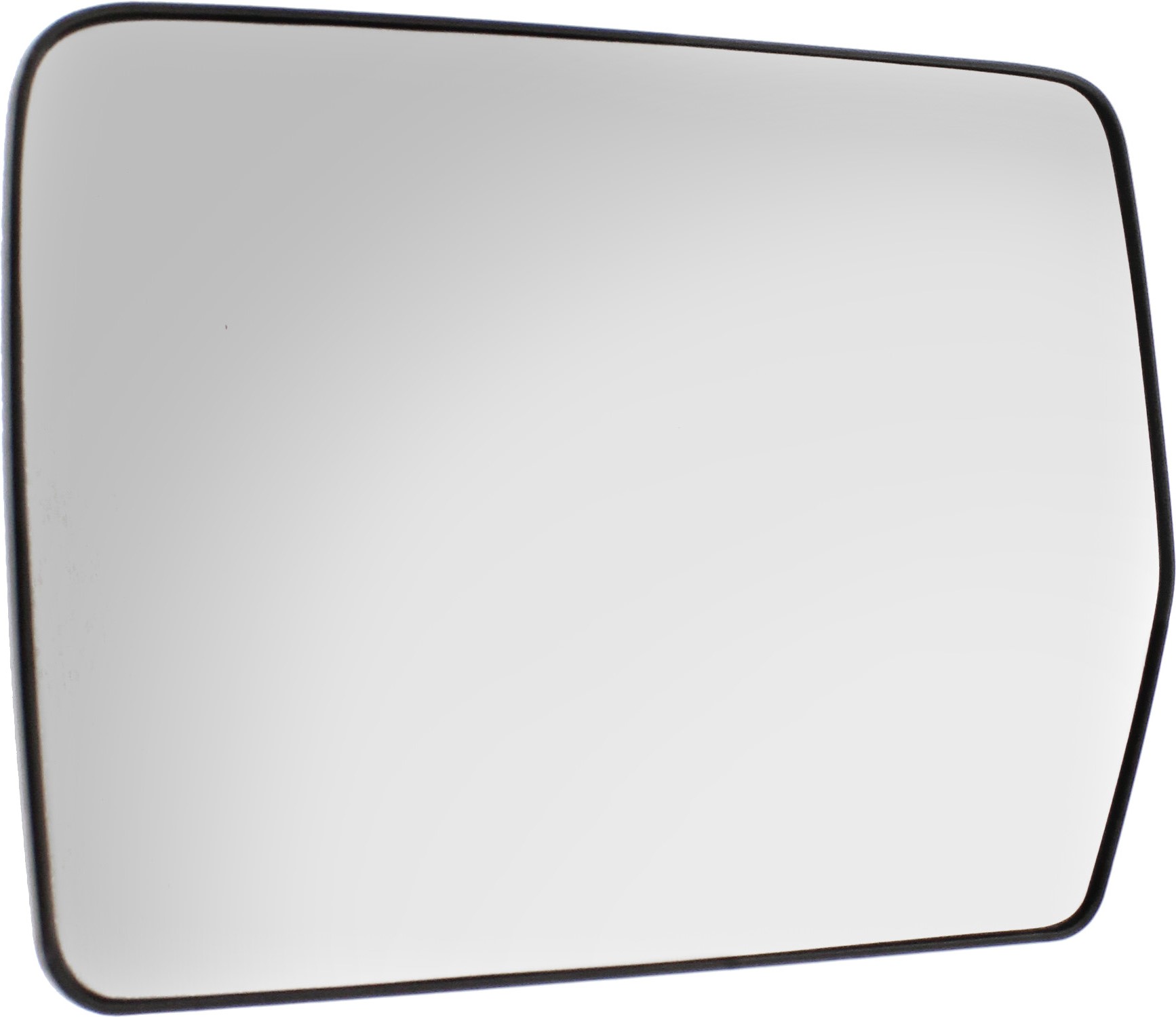 AM F 150-04-14 MIRROR GLASS LH Non Towing Heated w Backing Plate No Signal Light and Auto Dimming All Cab Types SKU FD108GL Partslink FO1324109 OEM 4L3Z17K707DB 7L3Z17K707L 7L3Z1