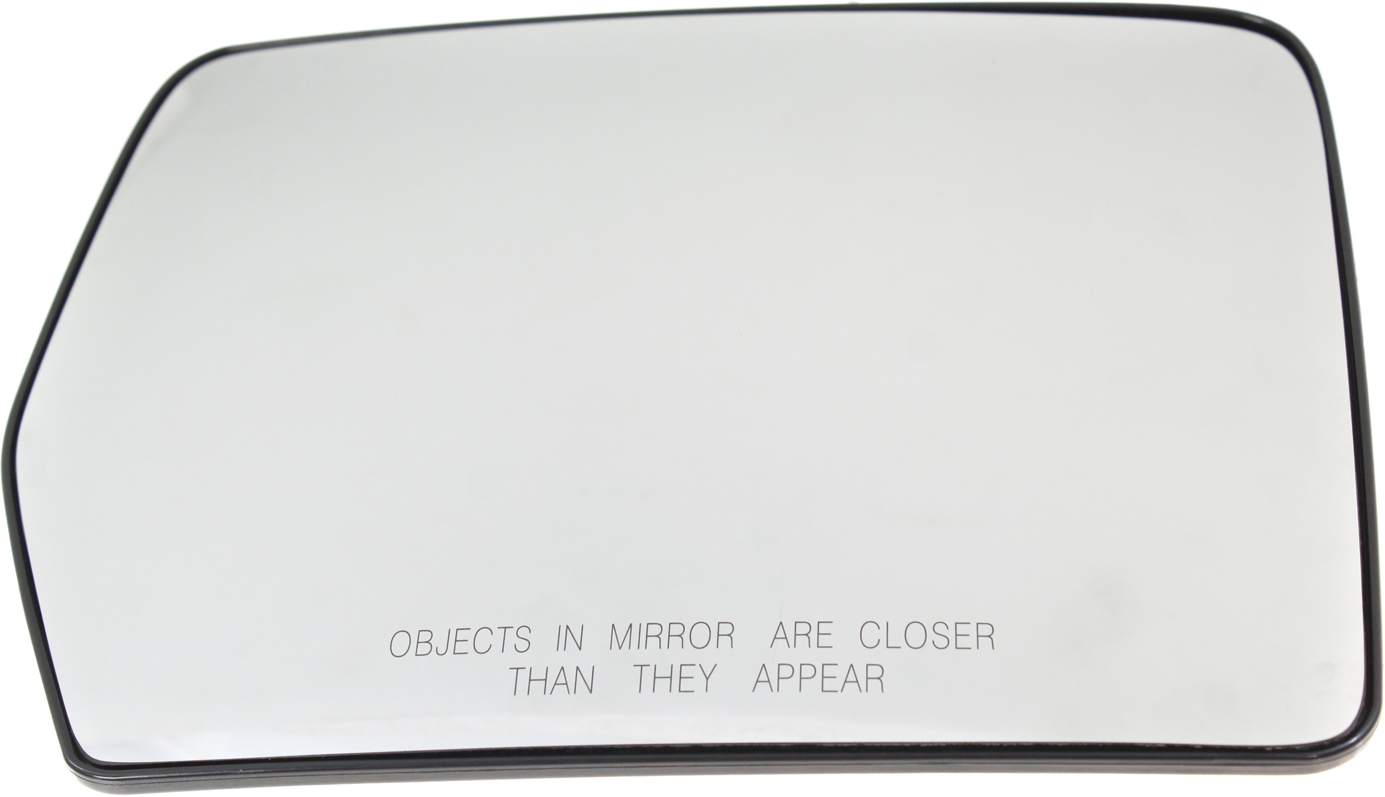 AM F 150-04-14 MIRROR GLASS RH Non Towing Heated w Backing Plate No Signal Light and Auto Dimming All Cab Types SKU FD108GR Partslink FO1325109 OEM 4L3Z17K707DA BL3Z17K707C 7L3Z1