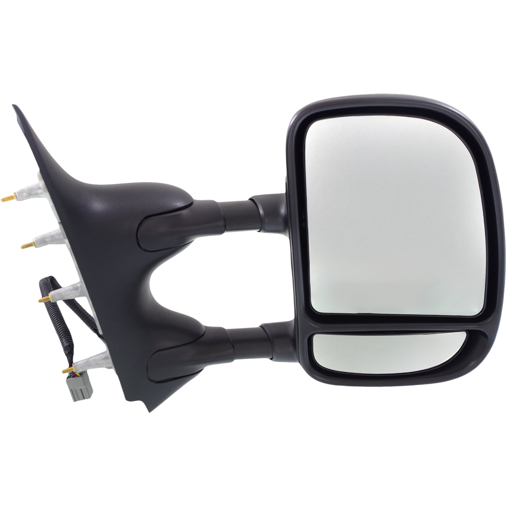AM ECONOLINE VAN 09-21 TOWING MIRROR RH Power Manual Folding Non Heated Textured No Auto dimming BSD Memory and Signal Light 4 Bolt Mount SKU FD125ER Partslink FO1321329 OEM 9C2Z17682CA