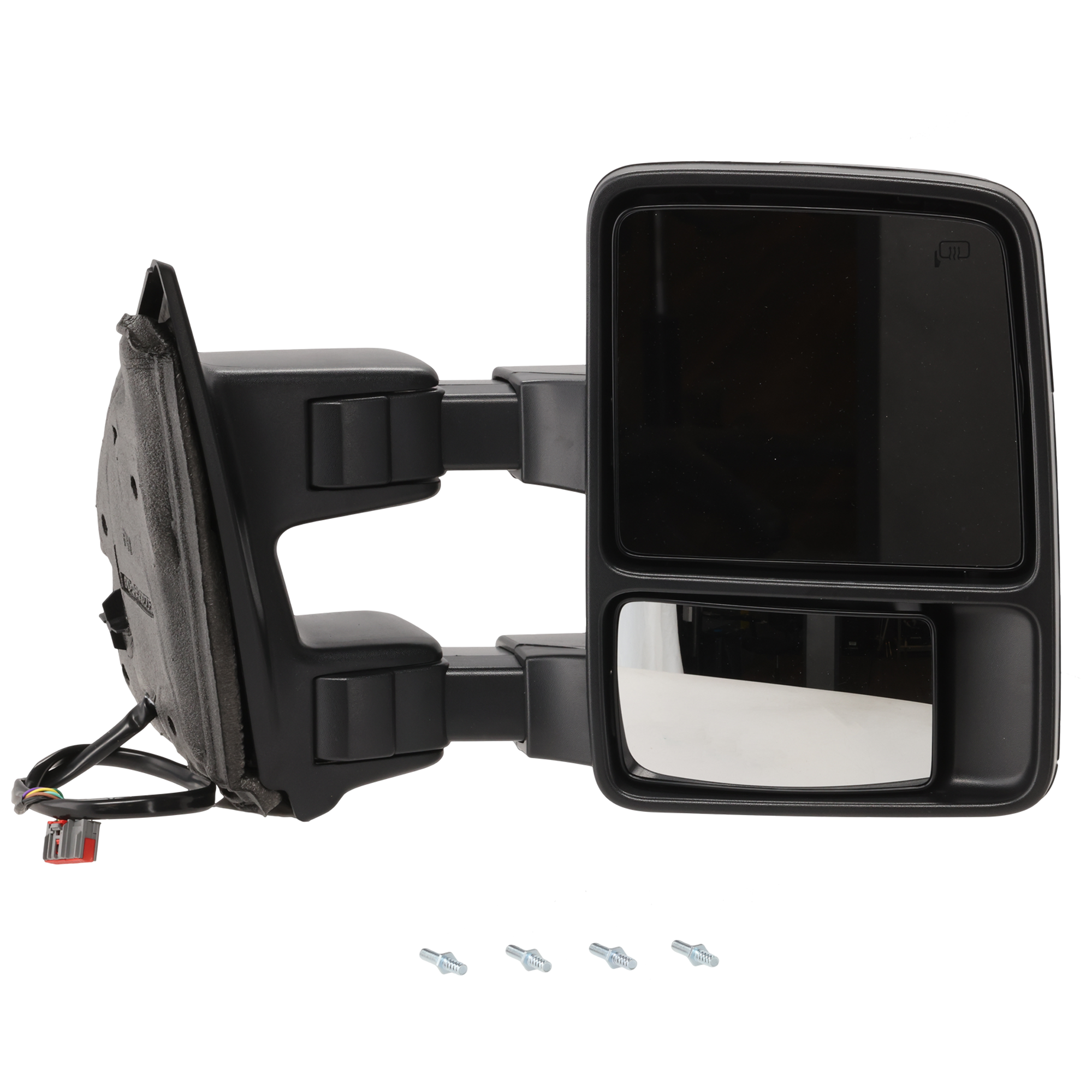 AM F SERIES SUPER DUTY 09-10 TOWING MIRROR RH Power Manual Folding Heated Textured w Signal Light No Memory SKU FD129ER S Partslink FO1321342 OEM 9C3Z17682BA