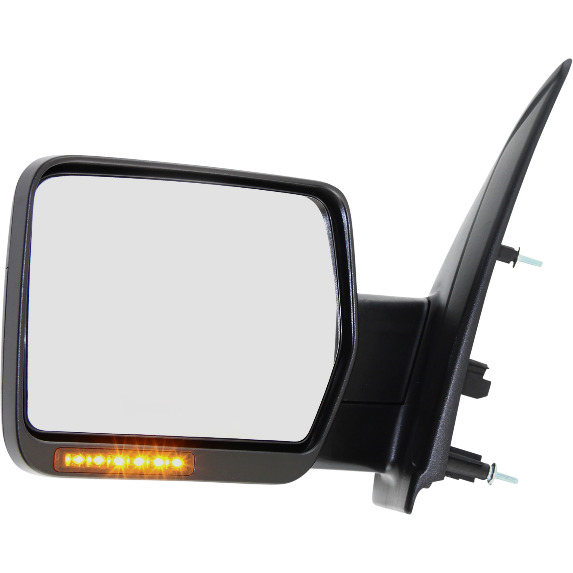 AM F 150-09-10 MIRROR LH Non Towing Power Manual Folding Heated Textured No Auto dimming BSD In housing Signal Light and Memory Exc. SVT Raptor Model SKU FD131EL S Partslink FO1320349 OEM 9L3Z17683CB