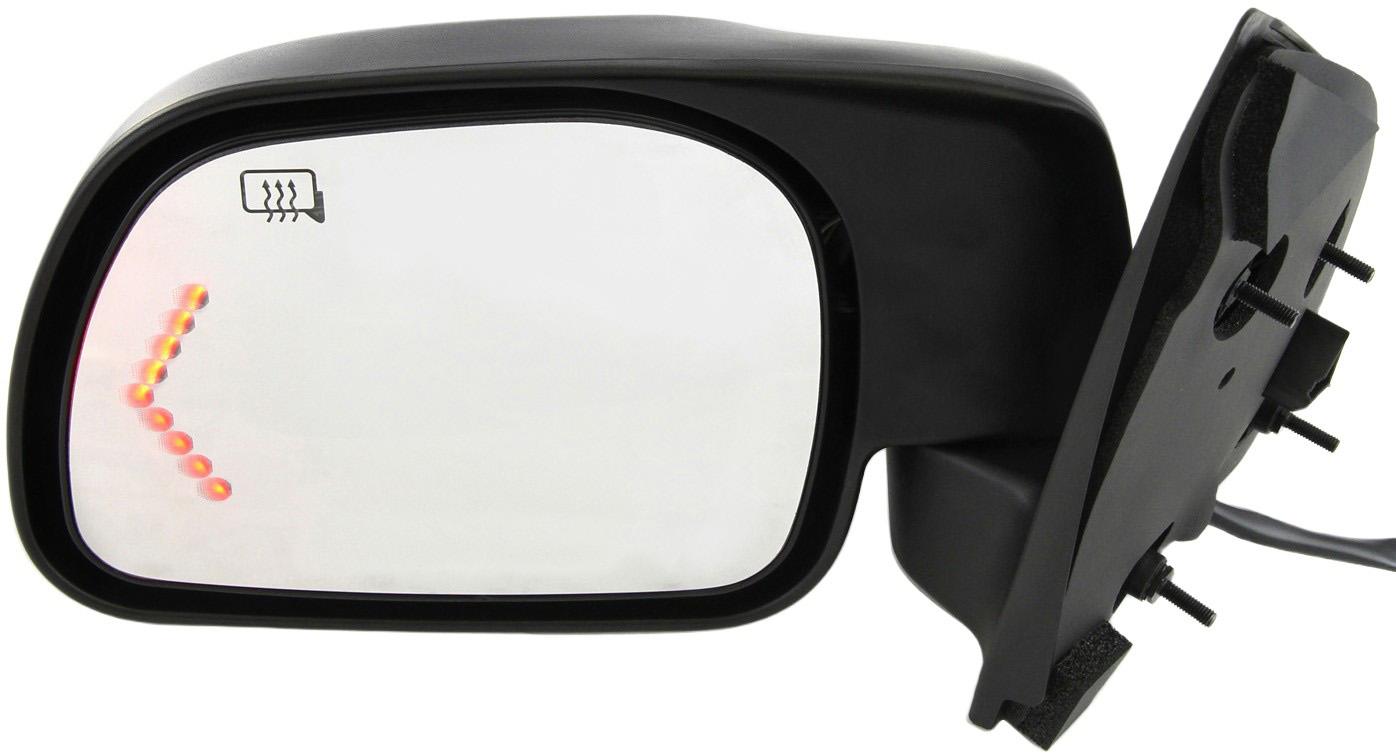 AM EXCURSION 01-05 MIRROR LH Non Towing Power Manual Folding Heated Textured w In glass Signal Light w o Auto Dimming BSD and Memory SKU FD135EL S Partslink FO1320310 OEM 1C7Z17683AAA