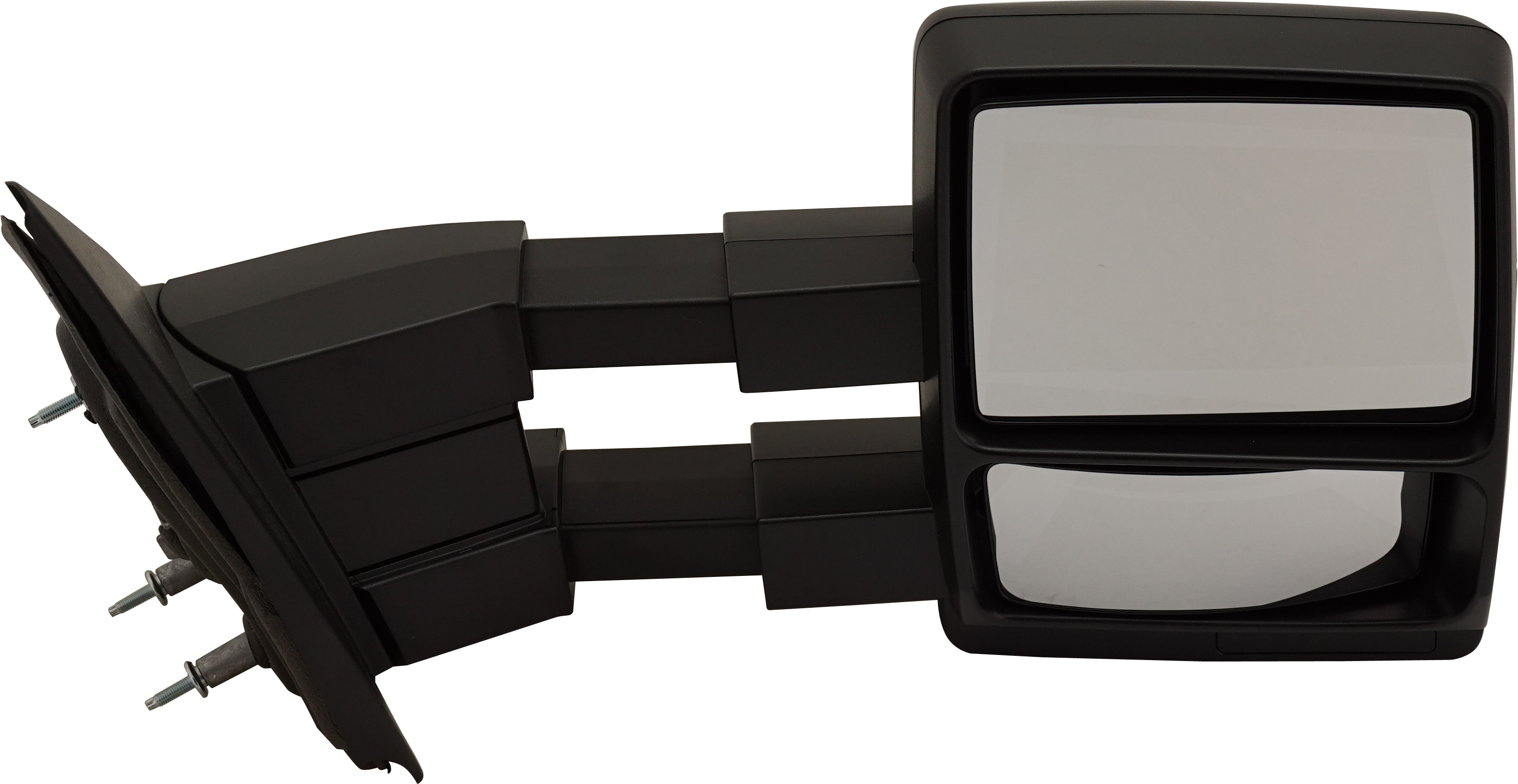 AM F 150-04-14 TOWING MIRROR RH Manual Adjust Manual Folding Non Heated Textured No Auto dimming BSD Memory and Signal Light SKU FD144R Partslink FO1321368 OEM 9L3Z17682AC