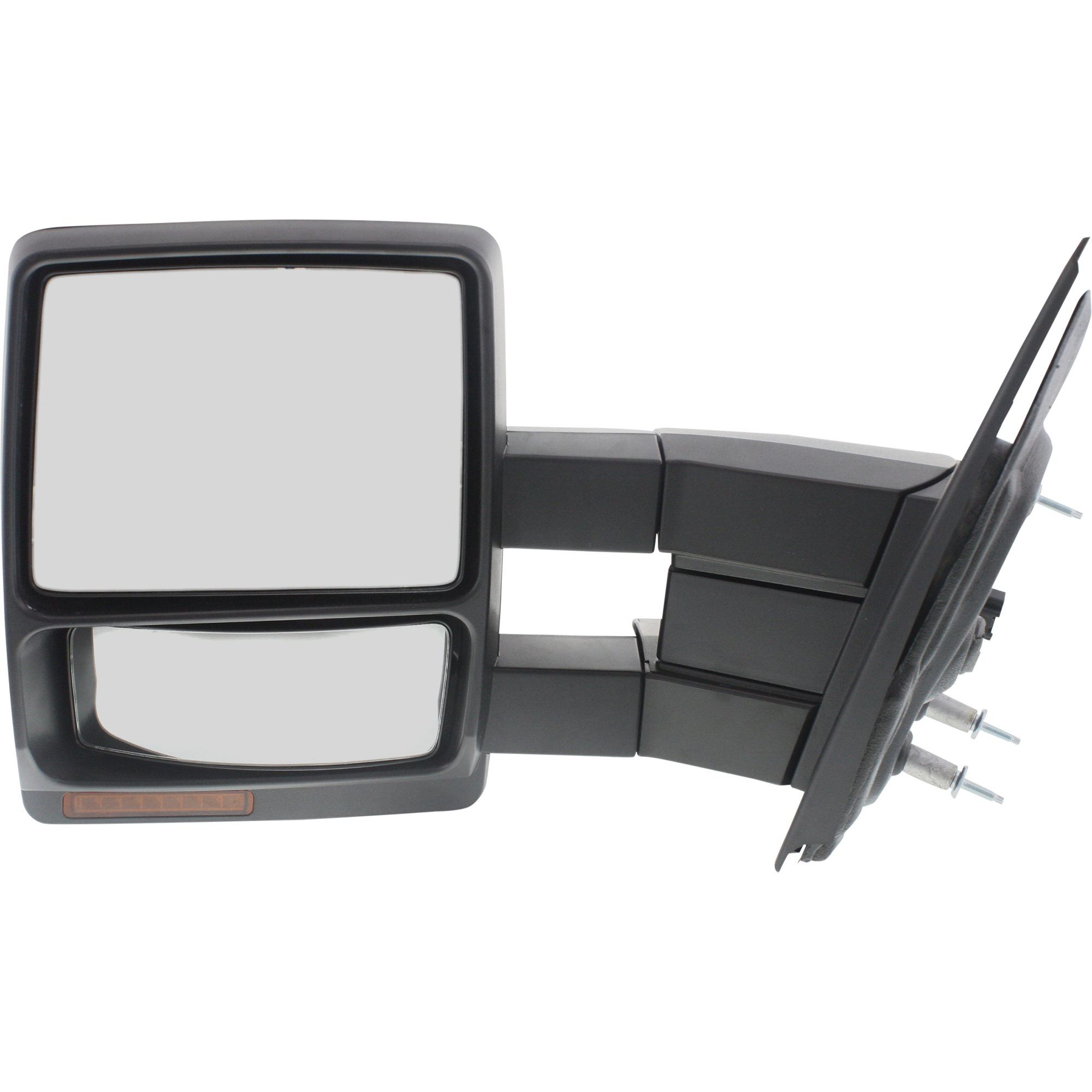 AM F 150-07-12 TOWING MIRROR LH Power Manual Folding Heated Textured Black No Auto dimming BSD In housing Signal Light and Memory SKU FD145EL S Partslink FO1320369 OEM 7L3Z17683AE