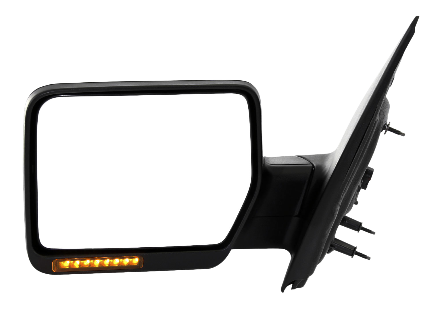 AM F 150-07-08 MIRROR LH Non Towing Power Manual Folding Heated Chrome w In housing Signal Light and Memory No Auto dimming and BSD SKU FD148EL S Partslink FO1320334 OEM 8L3Z17683BA