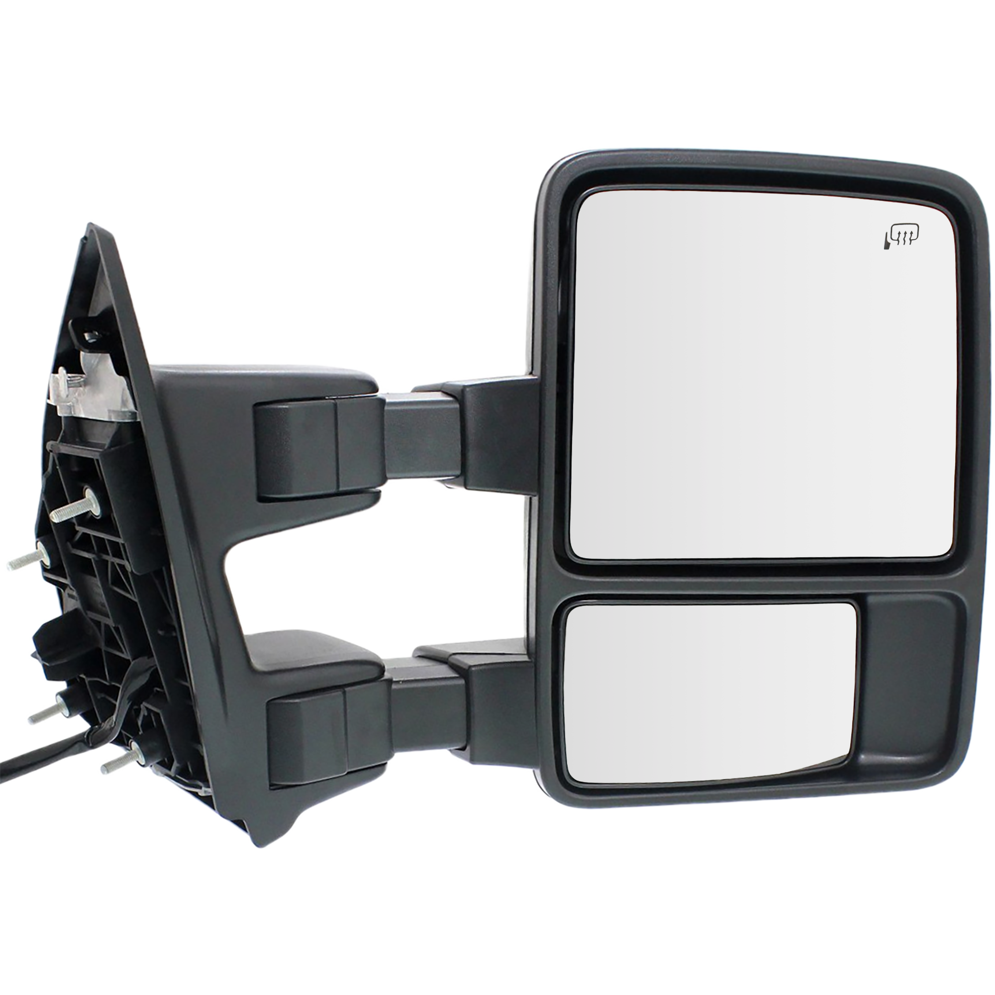 AM F SERIES SUPER DUTY 11-12 TOWING MIRROR RH Power Manual Folding Heated Textured w Running Light Signal Light and Temp Sensor SKU FD158ER S Partslink FO1321401 OEM BC3Z17682BA