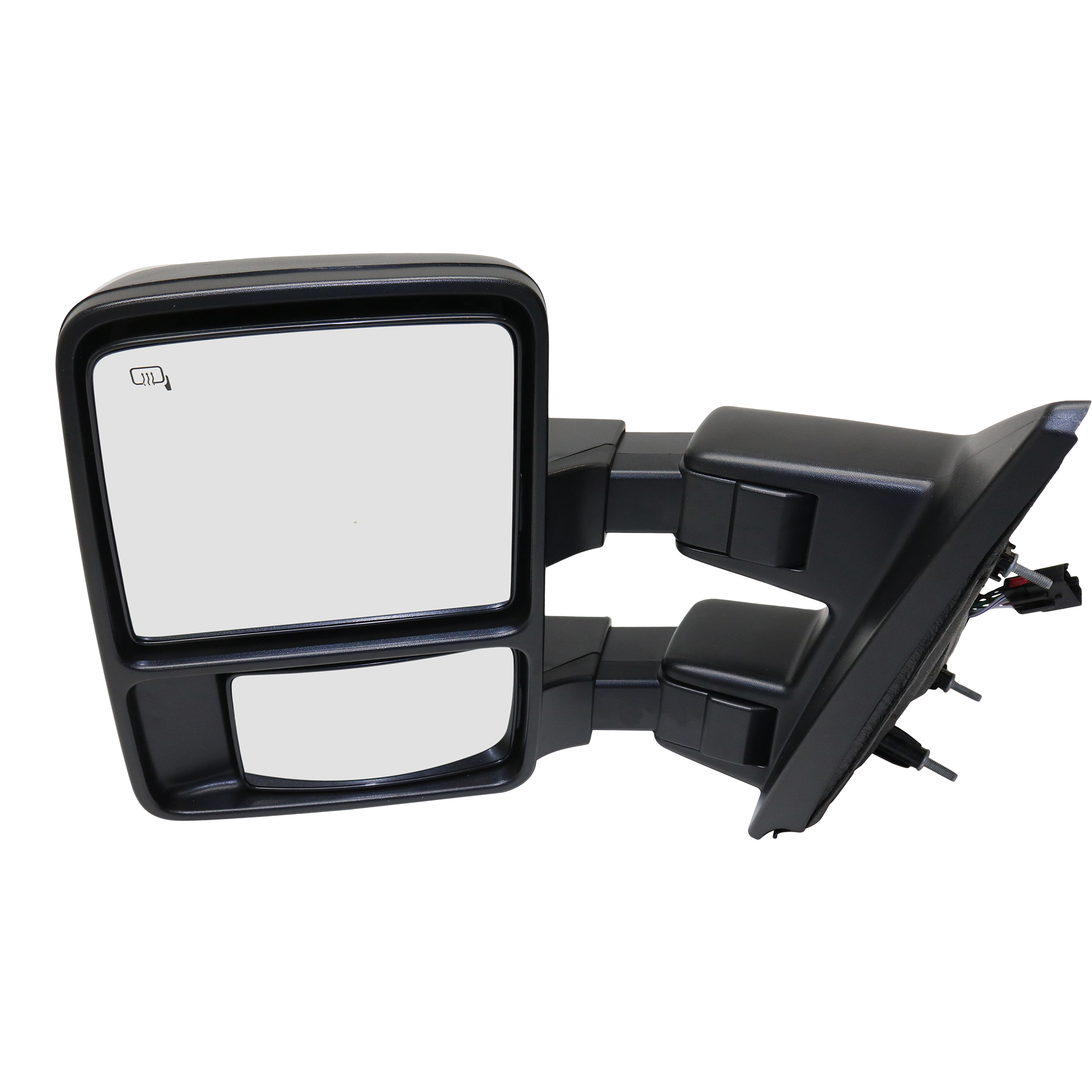 AM F 150-13-14 TOWING MIRROR LH Power Power Folding Heated Textured w Memory and Signal Light Exc. SVT Raptor Model SKU FD169EL S Partslink FO1320479 OEM DL3Z17683AA PFM