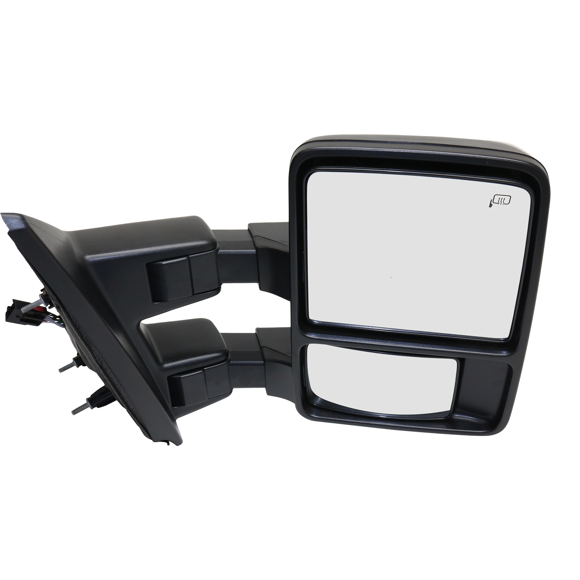 AM F 150-13-14 TOWING MIRROR RH Power Power Folding Heated Textured w Memory and Signal Light Exc. SVT Raptor Model SKU FD169ER S Partslink FO1321479 OEM DL3Z17682AA PFM