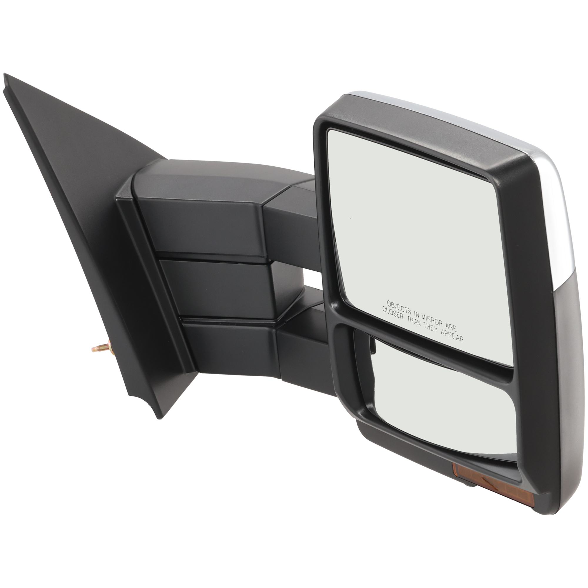 AM F 150-09-14 TOWING MIRROR RH Power Manual Folding Heated Chrome w Memory Puddle Light and Signal Light SKU FD201ER S Partslink FO1321388 OEM 9L3Z17682EC