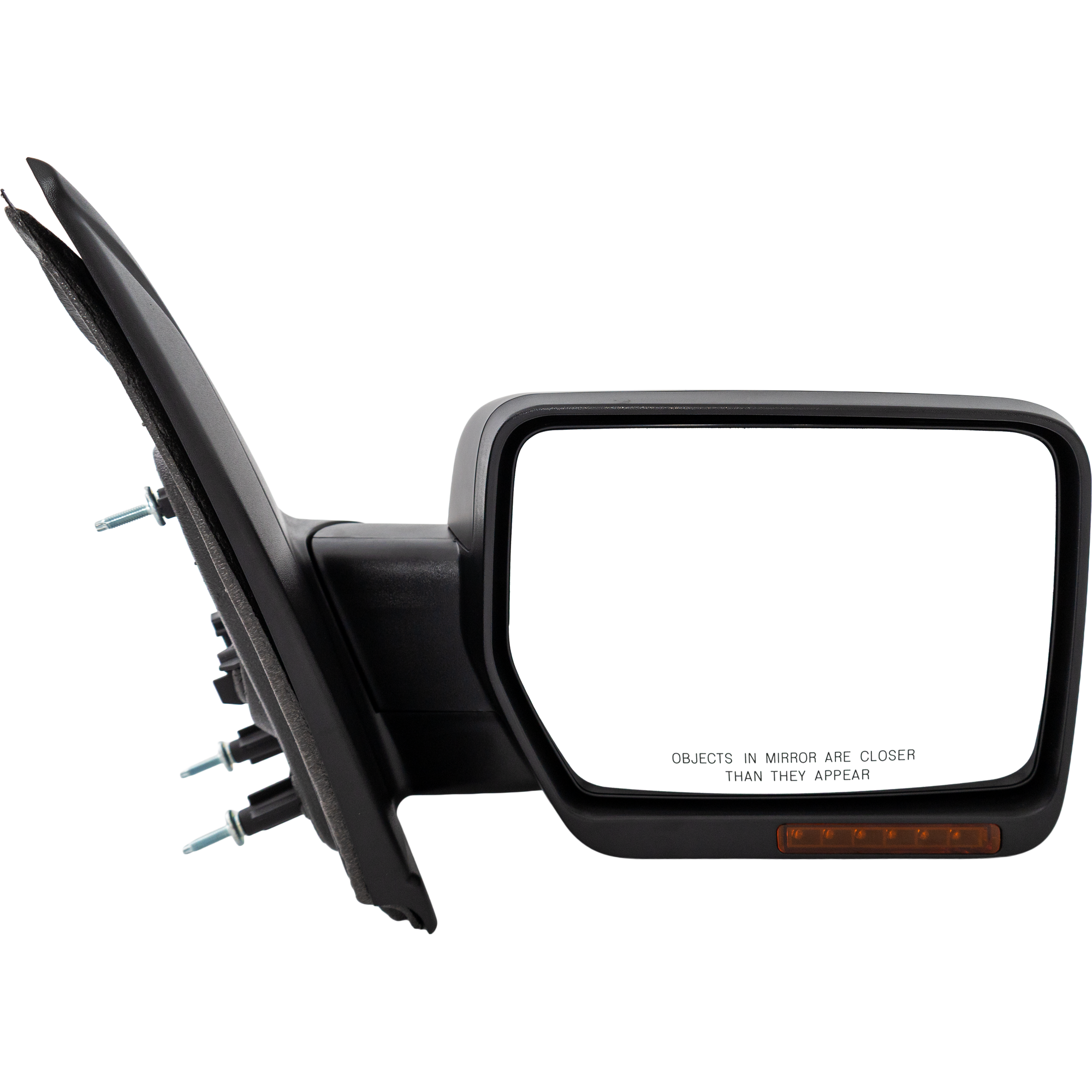 AM F 150-09-10 MIRROR RH Non Towing Power Manual Folding Heated Paintable w In housing Signal Light and Memory No Auto dimming and BSD SKU FD204ER S Partslink FO1321354 OEM 9L3Z17682DBPTM
