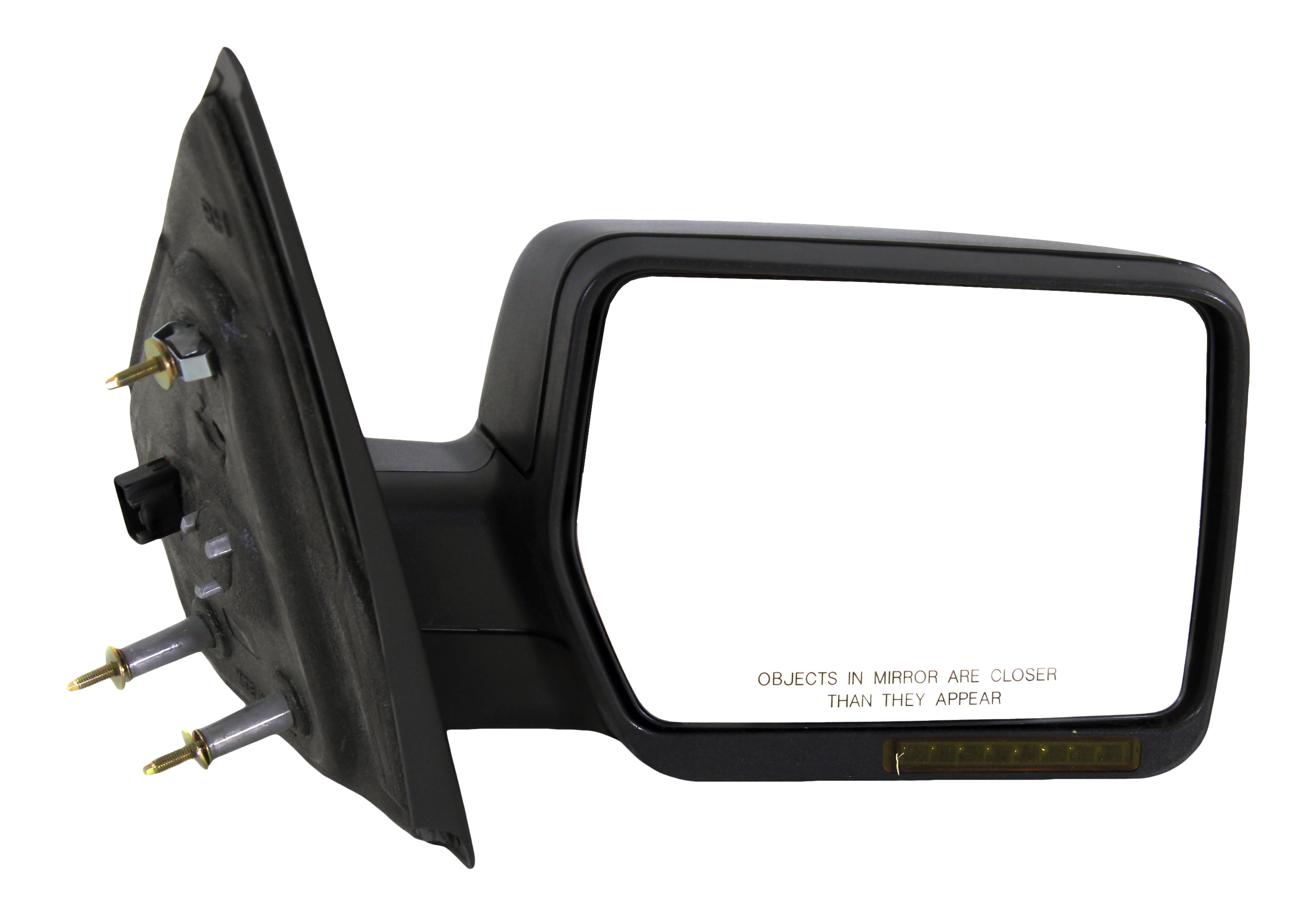 AM F 150-07-08 MIRROR RH Non Towing Power Manual Folding Heated Textured w In housing Signal Light No Auto dimming BSD and Memory SKU FD209ER S Partslink FO1321321 OEM 8L3Z17682FA