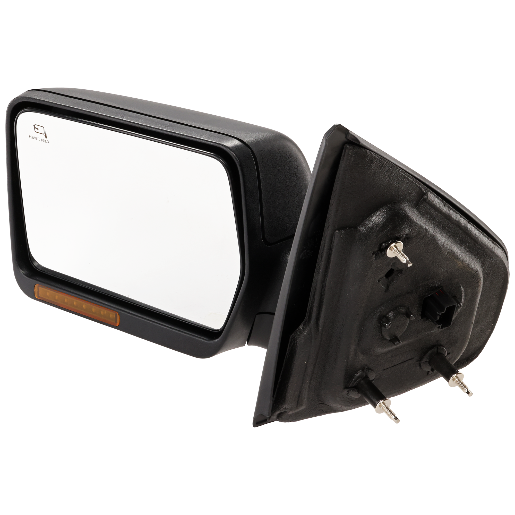 AM F 150-05-06 MIRROR LH Non Towing Power Power Folding Heated Textured w In housing Signal Light No Auto dimming BSD and Memory SKU FD222EL S Partslink FO1320378 OEM 6L3Z17683DA