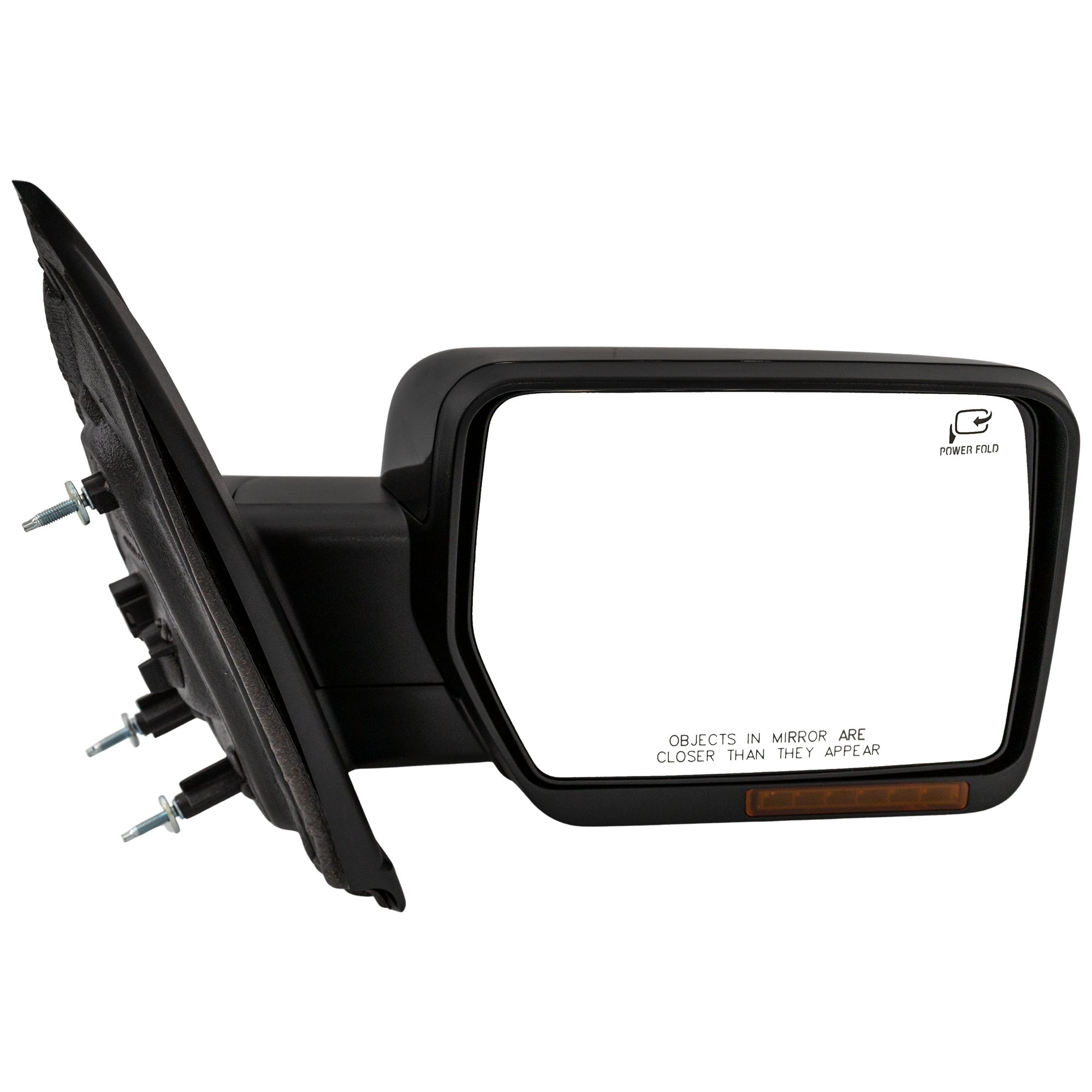 AM F 150-11-14 MIRROR RH Non Towing Power Power Folding Heated Paintable w Memory Puddle Light and Signal Light No Blind Spot Feature SKU FD226ER S Partslink FO1321413 OEM BL3Z17682FAPTM