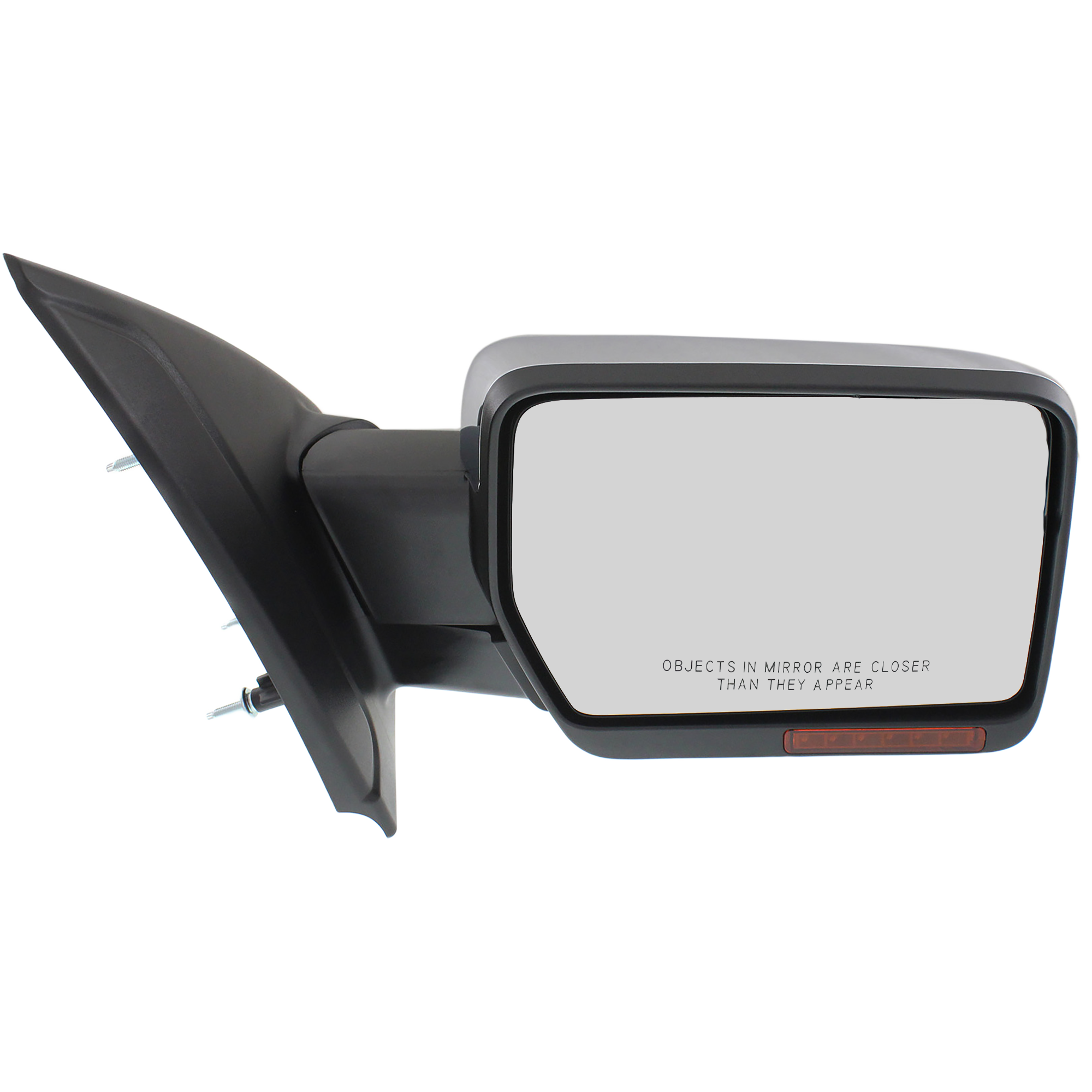 AM F 150-11-14 MIRROR RH Non Towing Power Power Folding Heated Chrome w Memory Puddle Light and Signal Light No Blind Spot Feature SKU FD228ER S Partslink FO1321412 OEM BL3Z17682EA