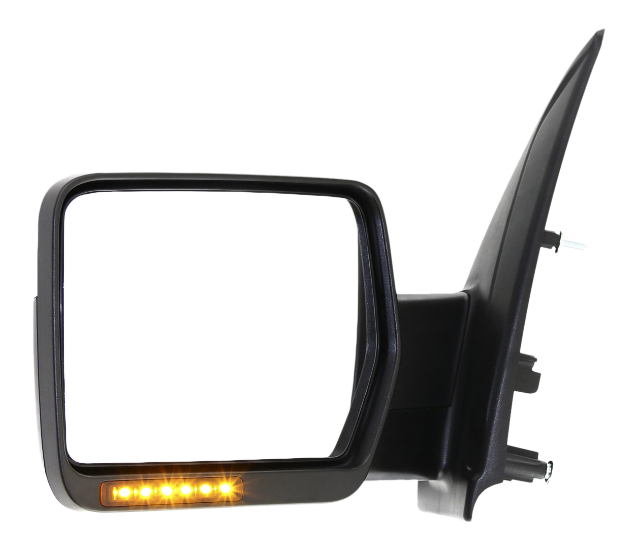 AM F 150-09-10 MIRROR LH Non Towing Power Power Folding Heated Chrome w In housing Signal Light and Memory No Auto dimming and BSD SKU FD230EL S Partslink FO1320411 OEM 9L3Z17683EB