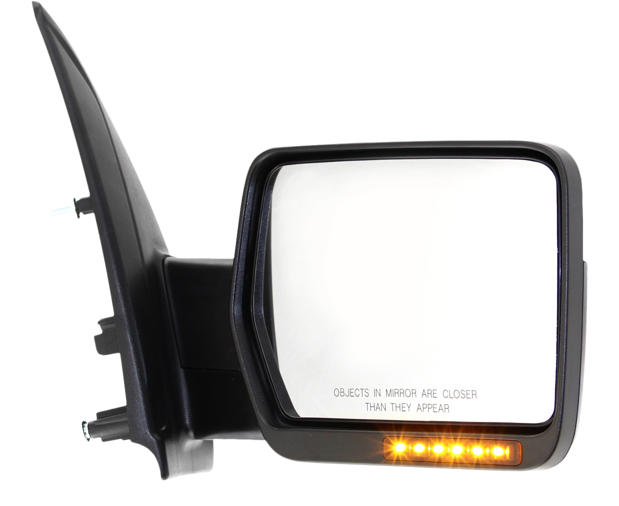 AM F 150-09-10 MIRROR RH Non Towing Power Power Folding Heated Chrome w In housing Signal Light and Memory No Auto dimming and BSD SKU FD230ER S Partslink FO1321411 OEM 9L3Z17682EB