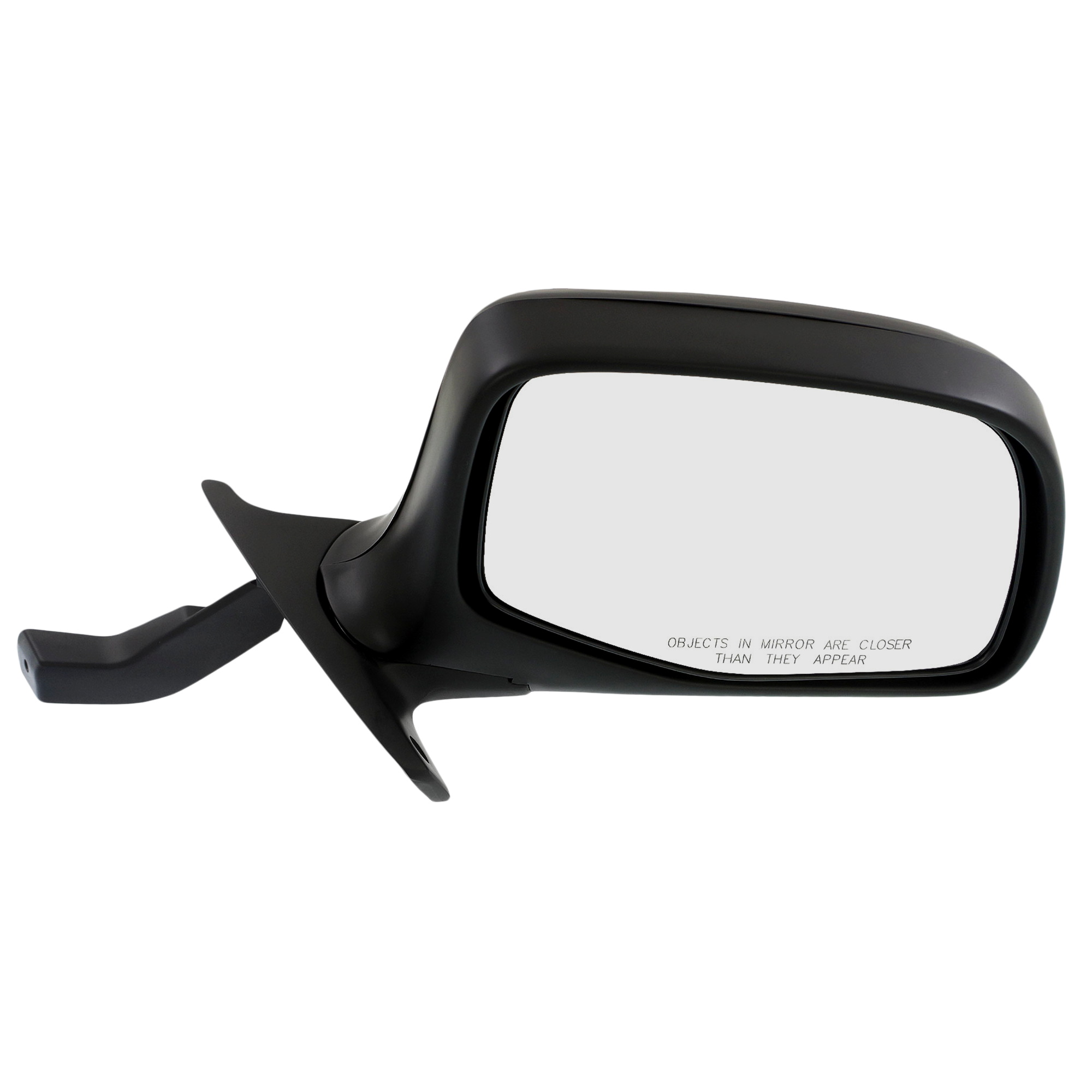 AM F SERIES 92-97 MIRROR RH Non Towing Manual Adjust Manual Folding Non Heated Chrome Paddle Style SKU FD25R Partslink FO1321152 OEM F7TZ17682DAA