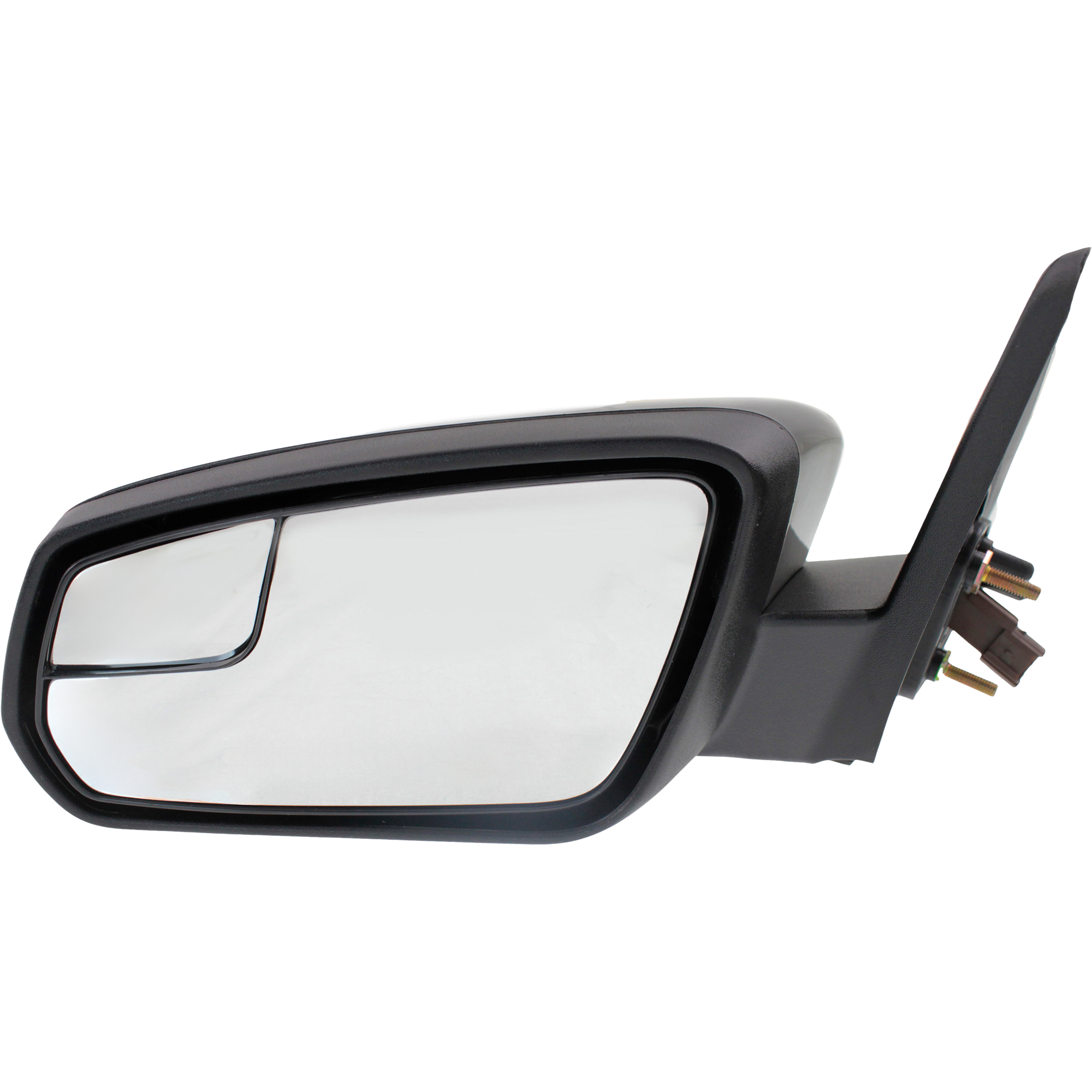 AM MUSTANG 11-12 MIRROR LH Power Non Folding Non Heated Paintable Textured 2 Caps w Blind Spot Glass SKU FD262EL Partslink FO1320450 OEM BR3Z17683AA PFM