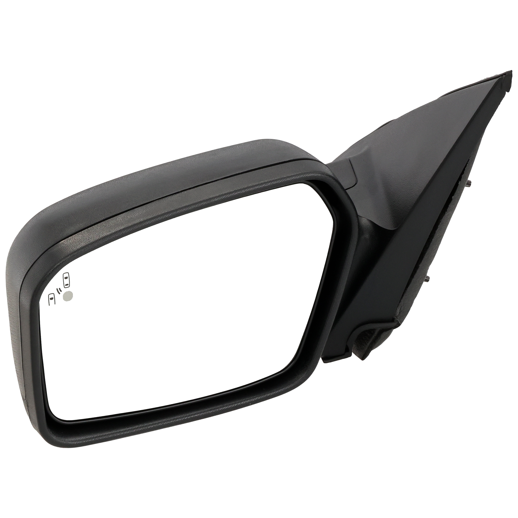 AM FUSION 10-12 MIRROR LH Power Non Folding Heated Paintable Textured 2 Caps w BSD and Puddle Light SKU FD274EL Partslink FO1320431 OEM 9E5Z17683B PFM